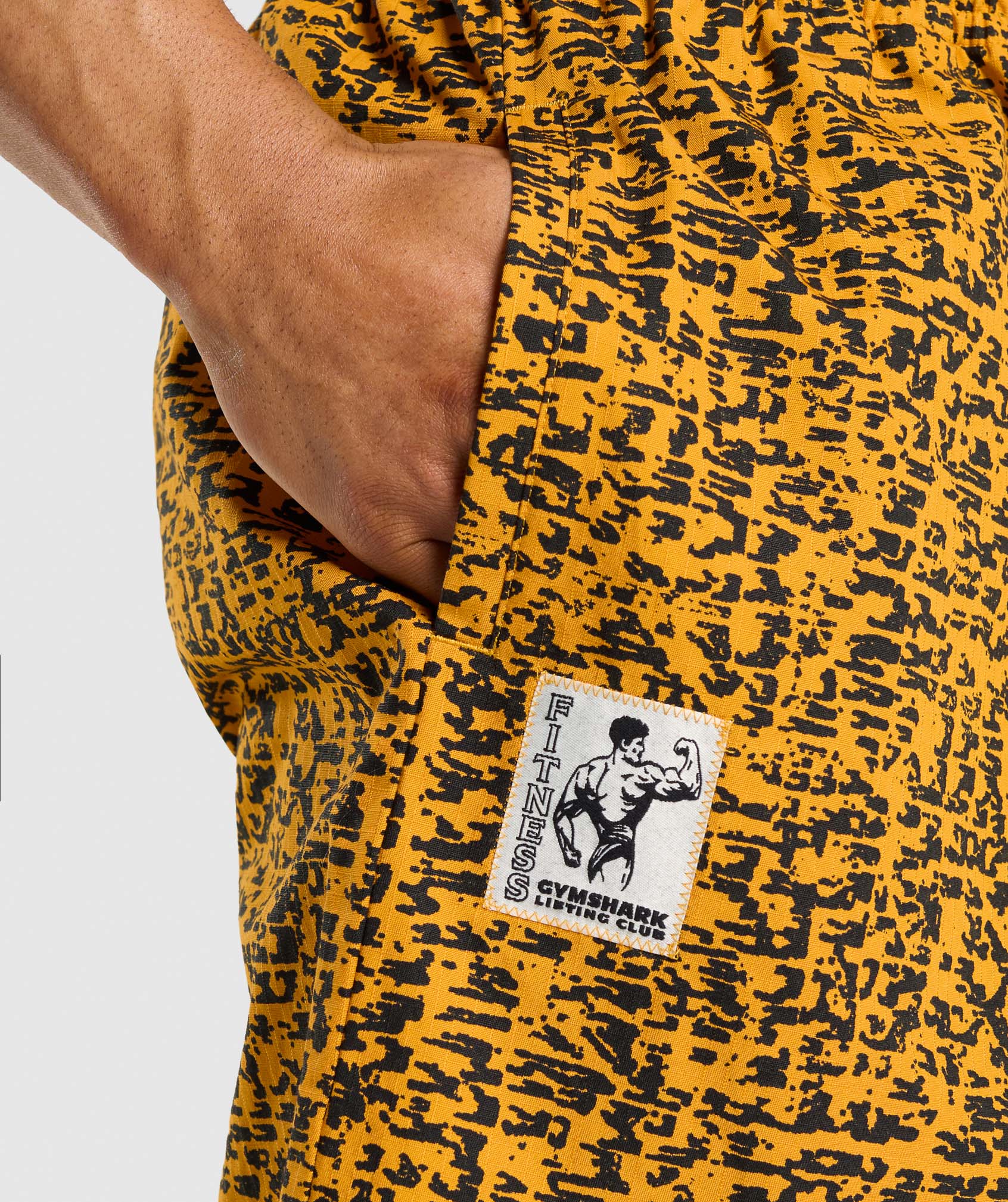 Gymshark Printed Pumper Pants - Burnt Yellow - Image 5