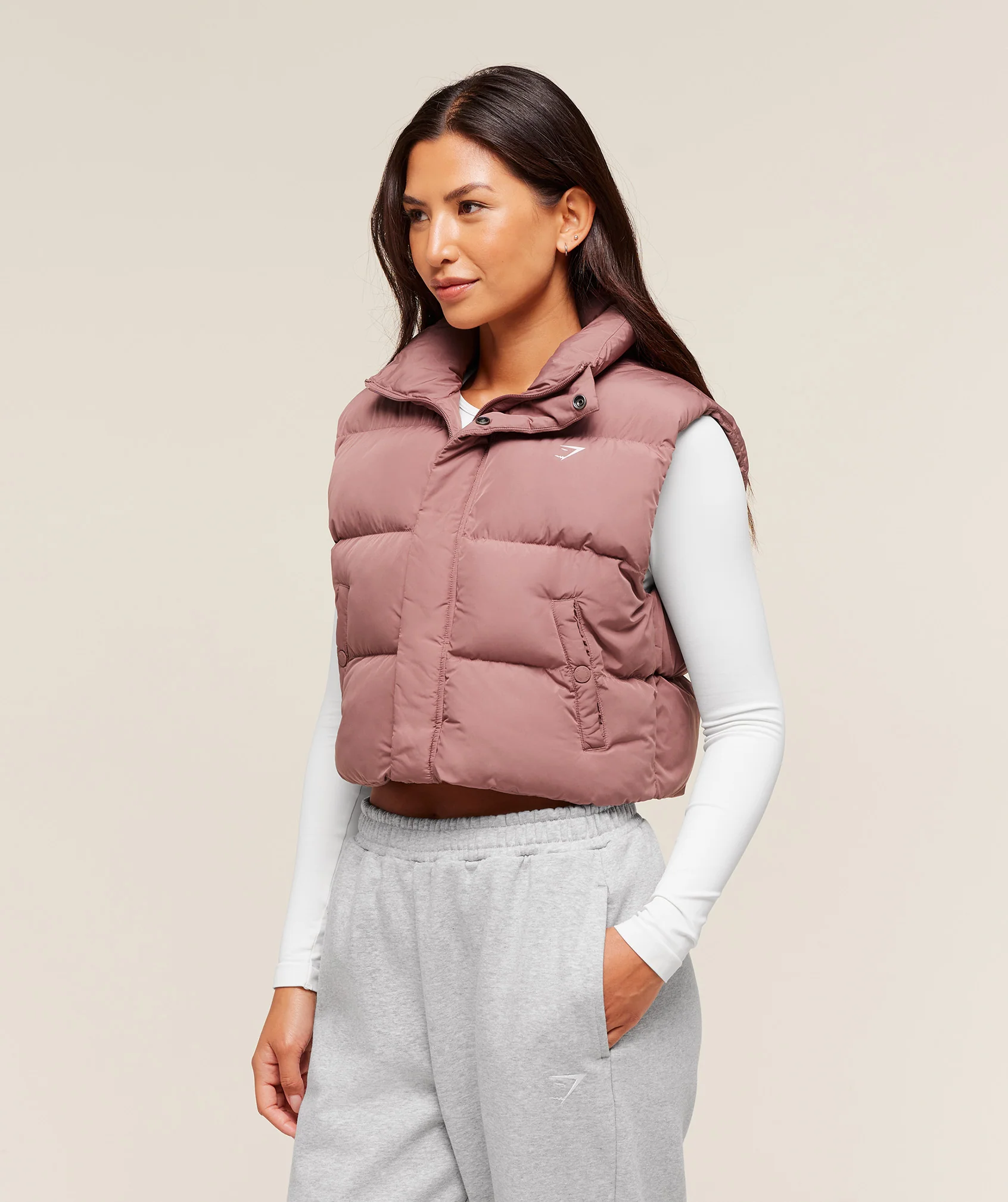 Gymshark Puffer Vest - Brick Brown - Image 7
