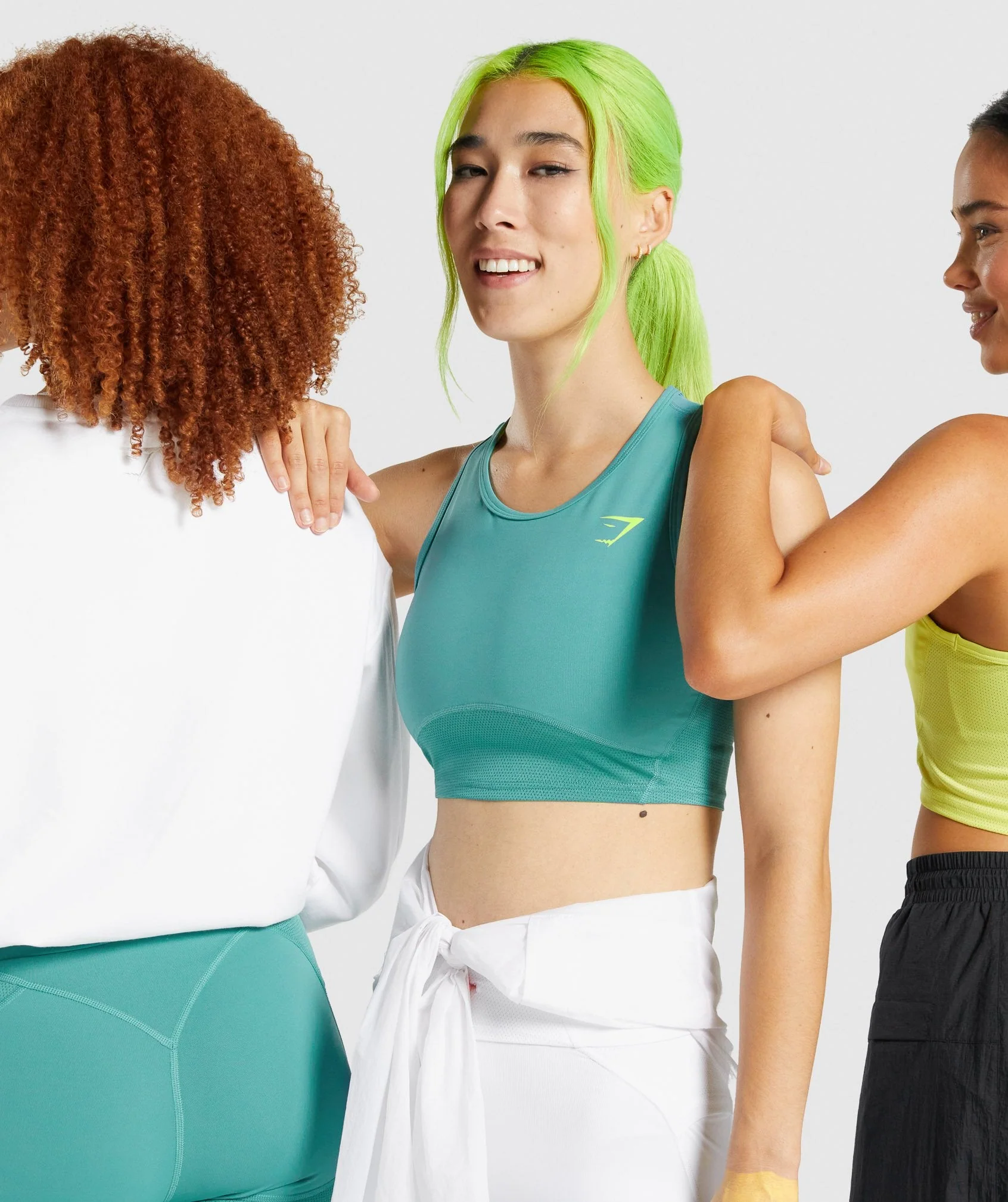 Gymshark Pulse Crop Tank - Teal - Image 6