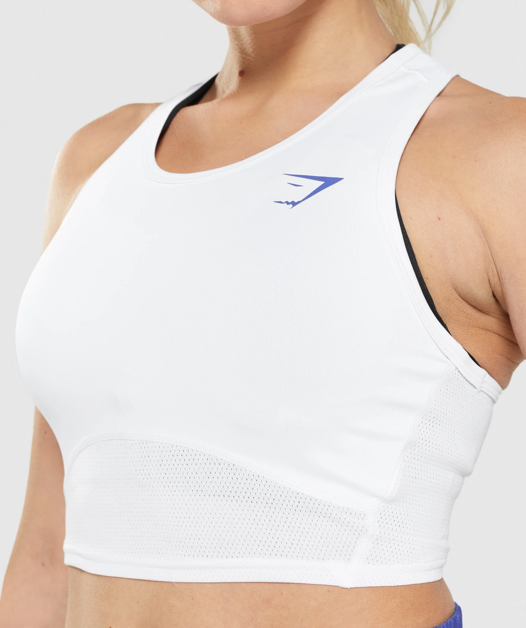 Gymshark Pulse Crop Tank - White - Image 6