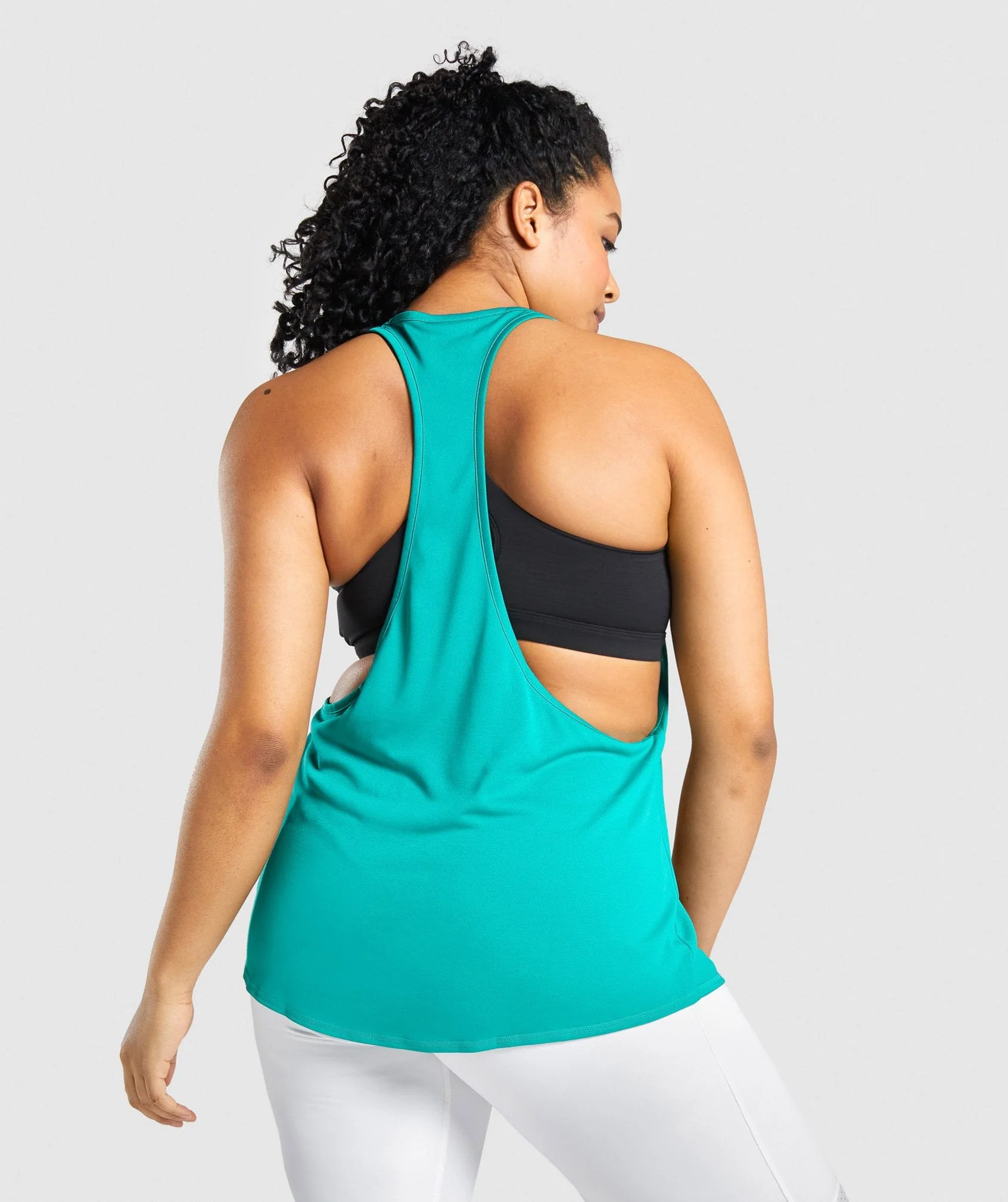 Gymshark Pulse Drop Arm Tank - Green - Image 2