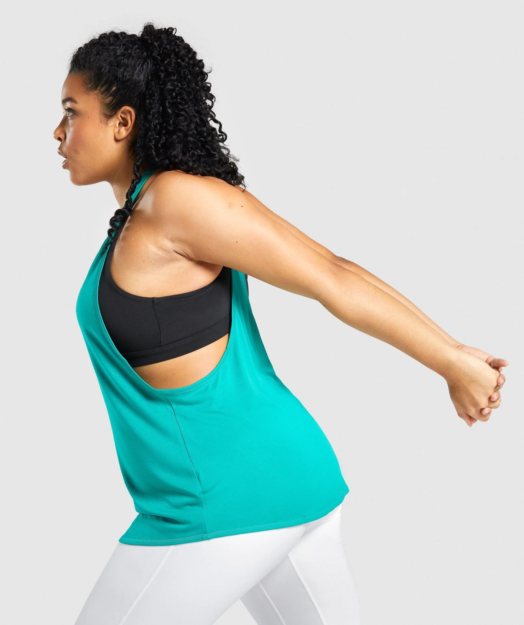 Gymshark Pulse Drop Arm Tank - Green - Image 3