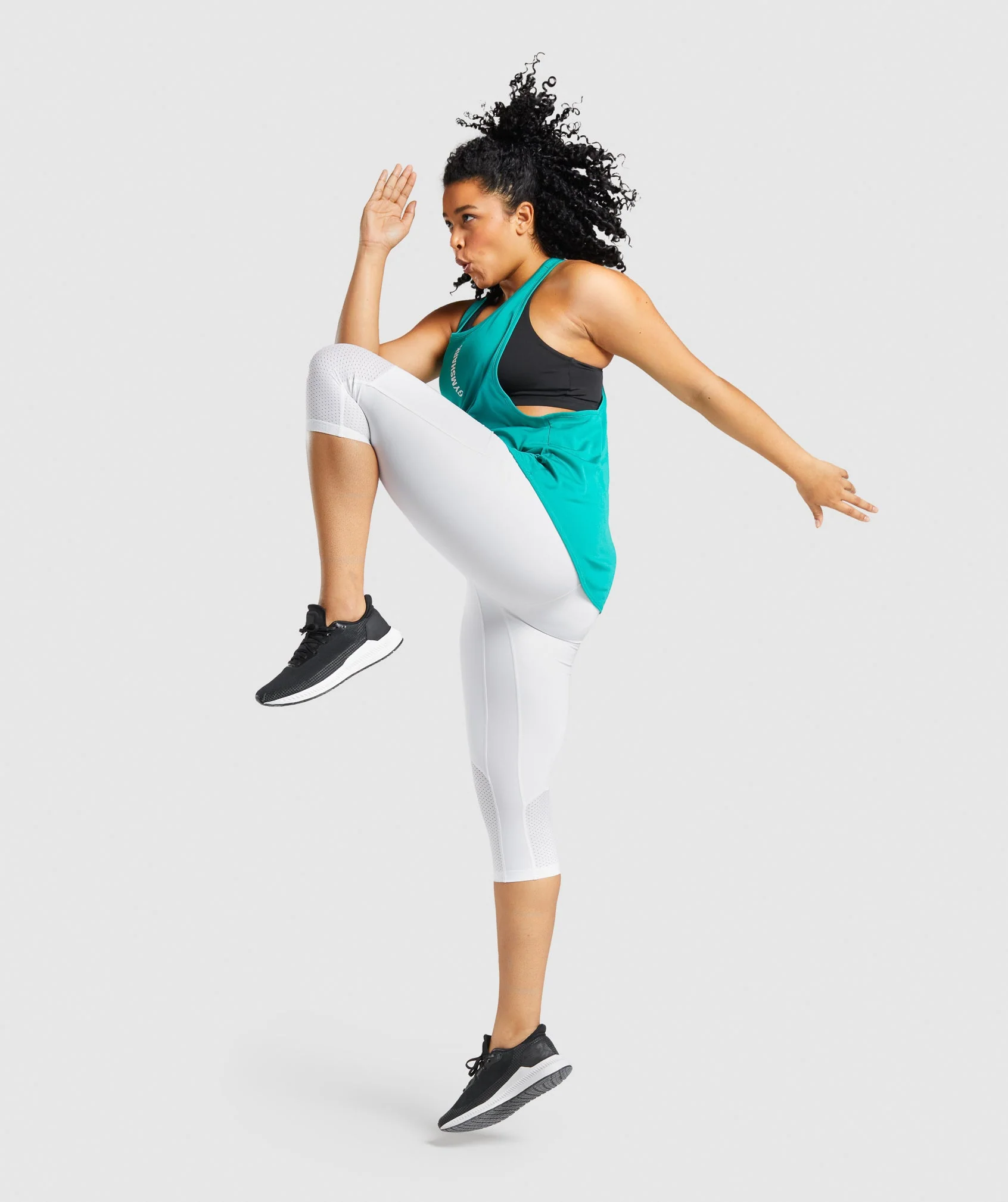 Gymshark Pulse Drop Arm Tank - Green - Image 4
