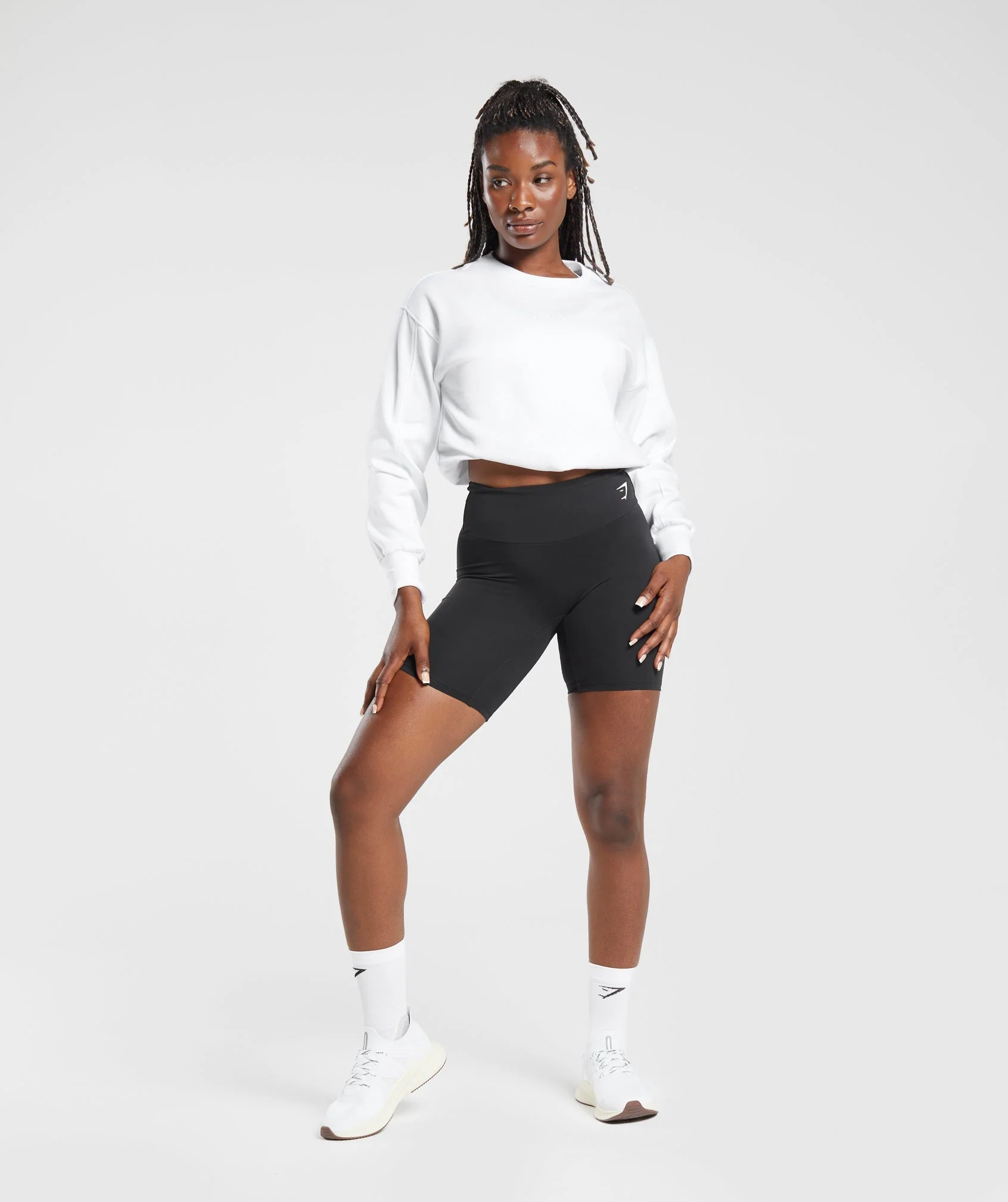 Gymshark Pulse Pullover - White - Image 4