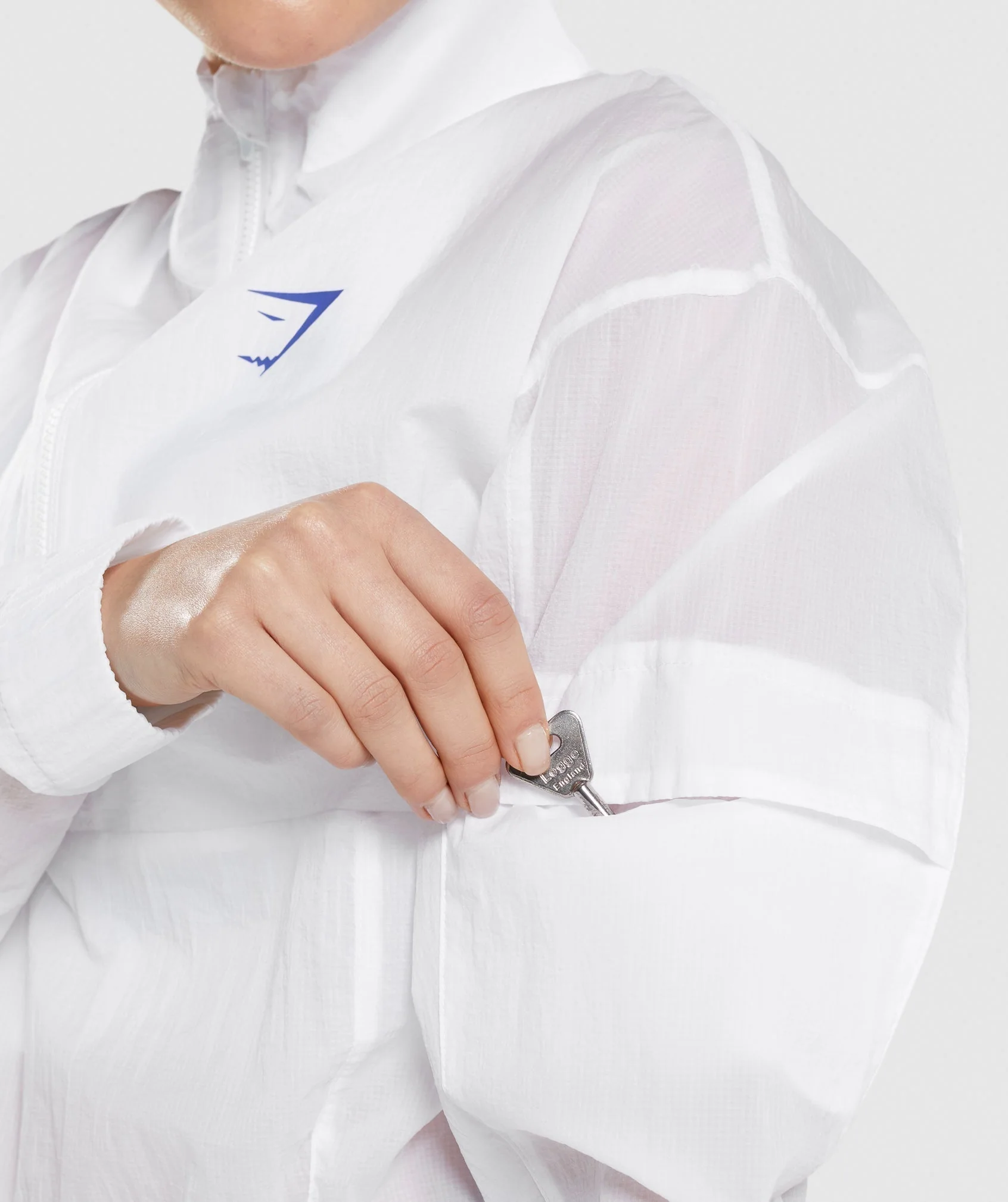 Gymshark Pulse Woven Jacket - White - Image 5
