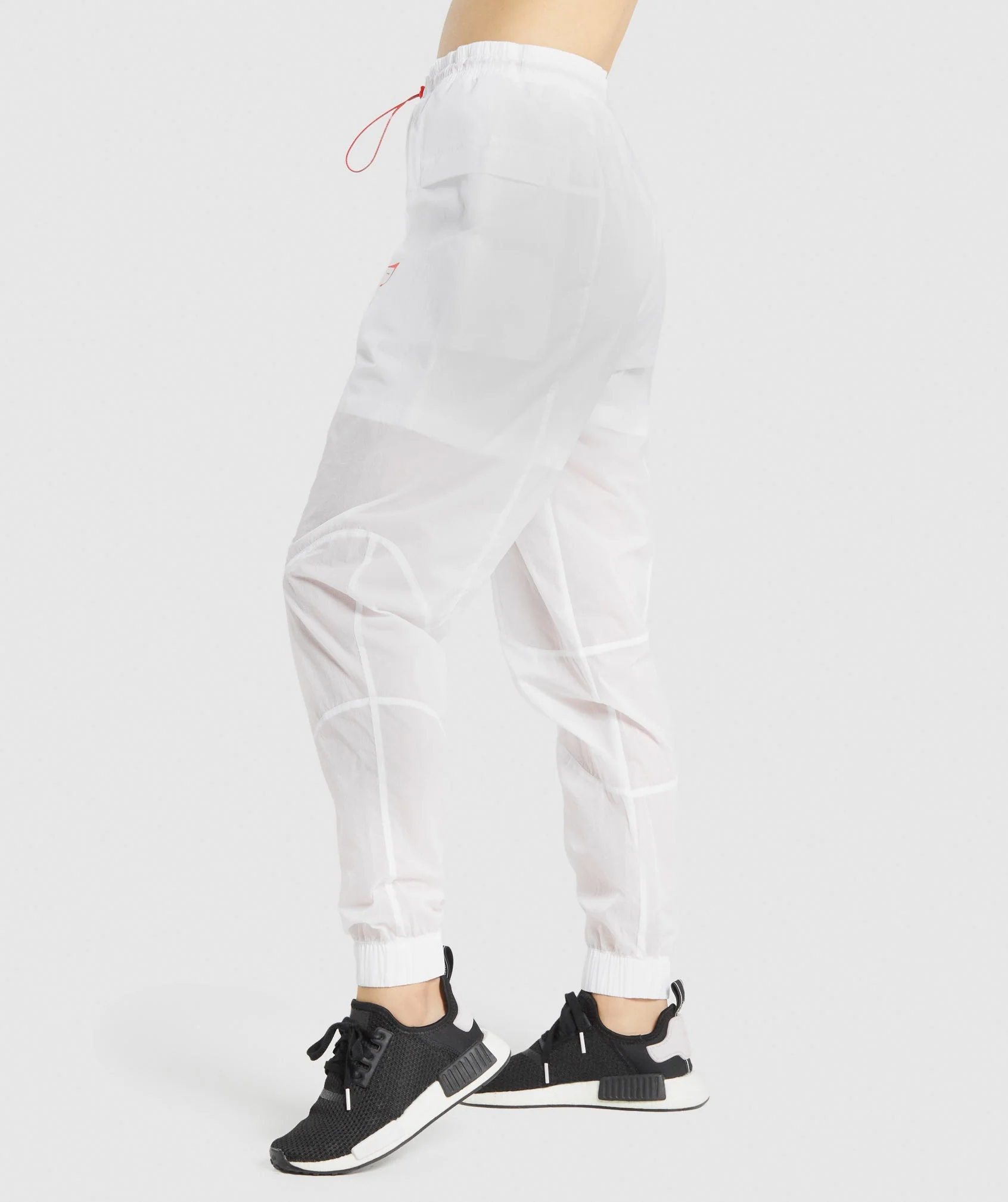 Gymshark Pulse Woven Joggers - White - Image 3