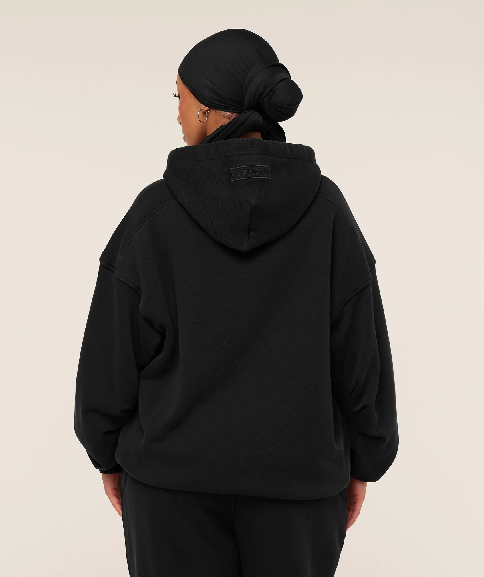 Gymshark Pump Cover Structured Fleece Hoodie - Black/Wash - Image 2