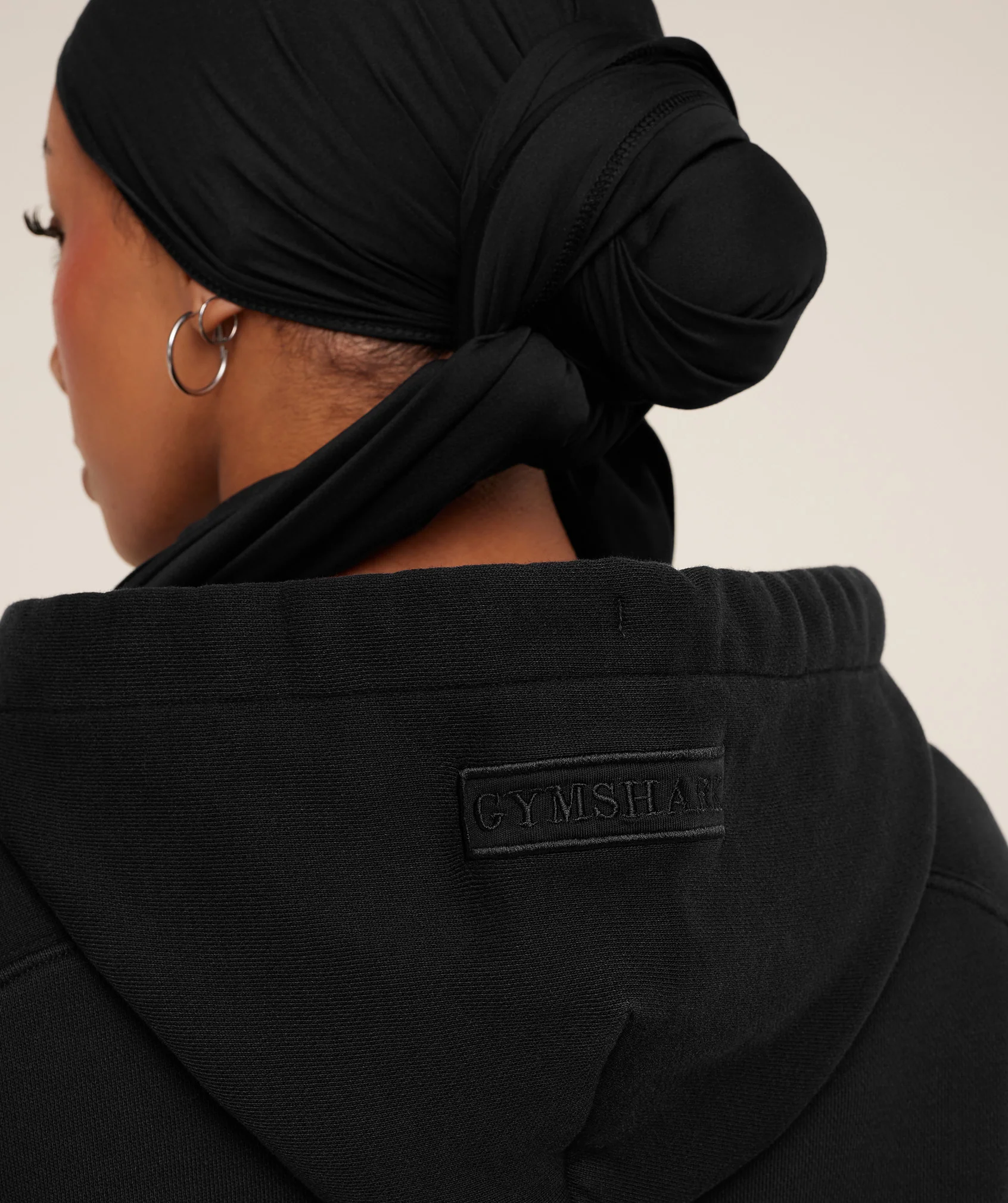 Gymshark Pump Cover Structured Fleece Hoodie - Black/Wash - Image 6