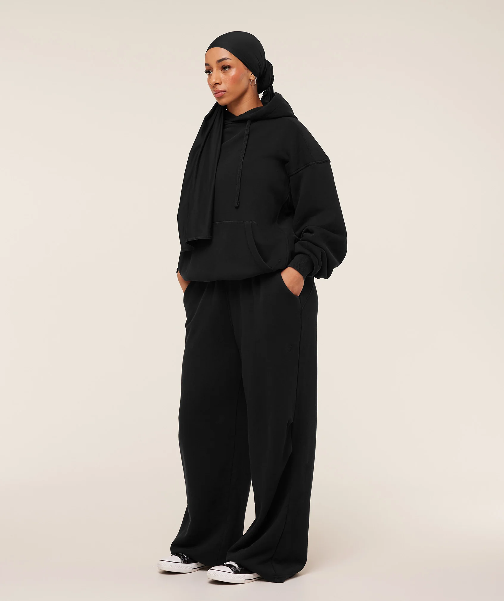 Gymshark Pump Cover Structured Fleece Pant - Black/Wash - Image 4