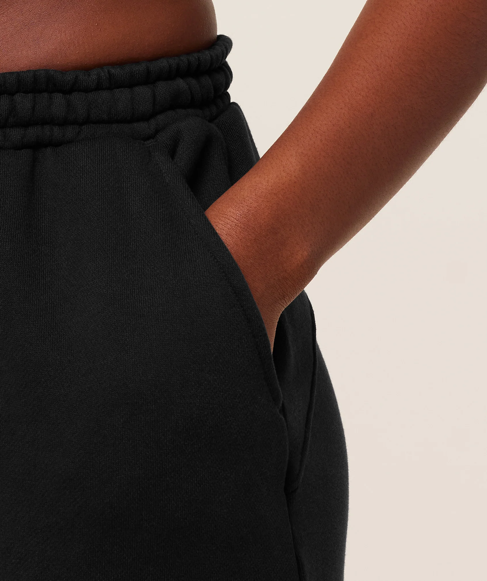 Gymshark Pump Cover Structured Fleece Pant - Black/Wash - Image 8