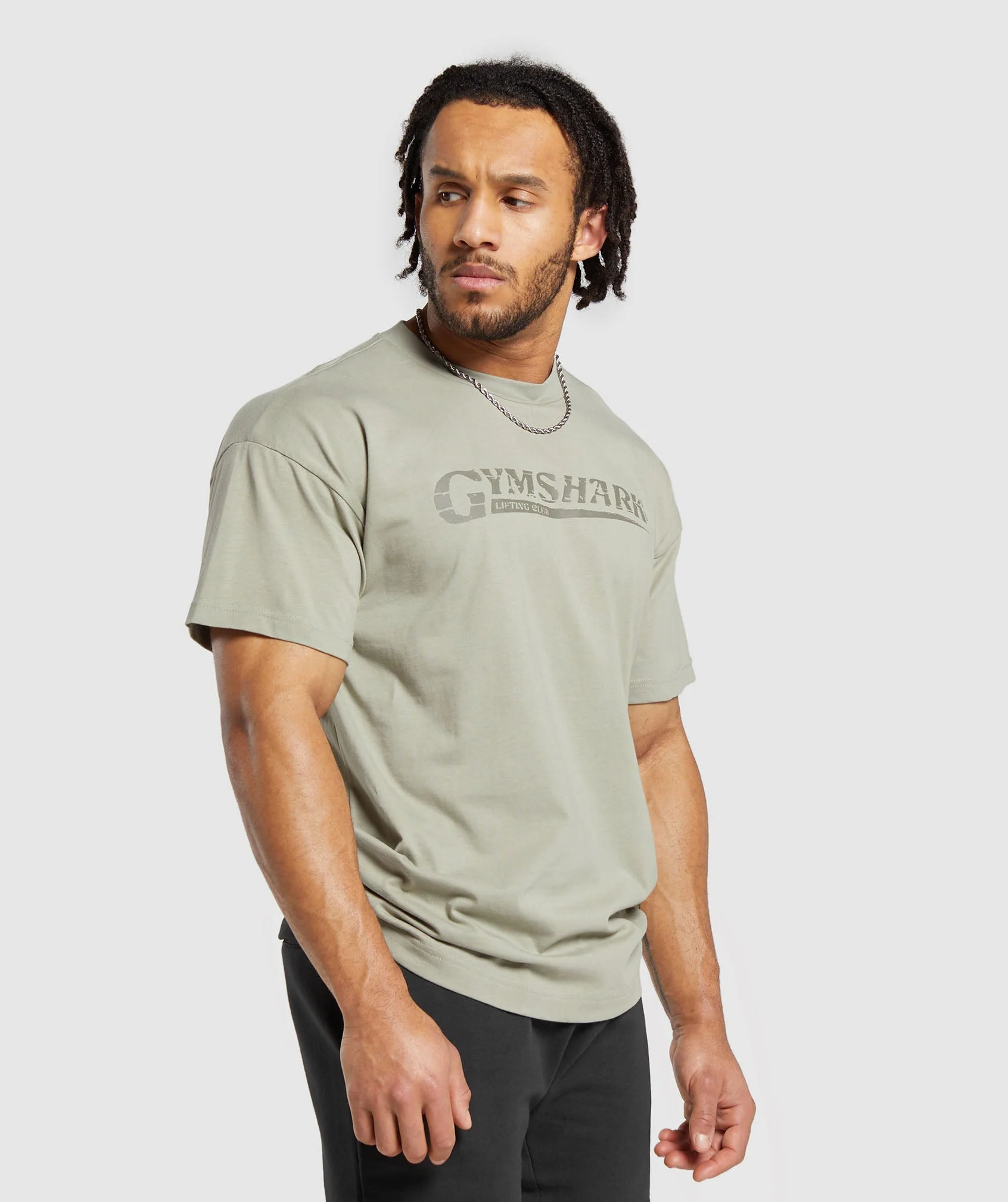 Gymshark Pump Cover T-Shirt - Chalk Green - Image 3
