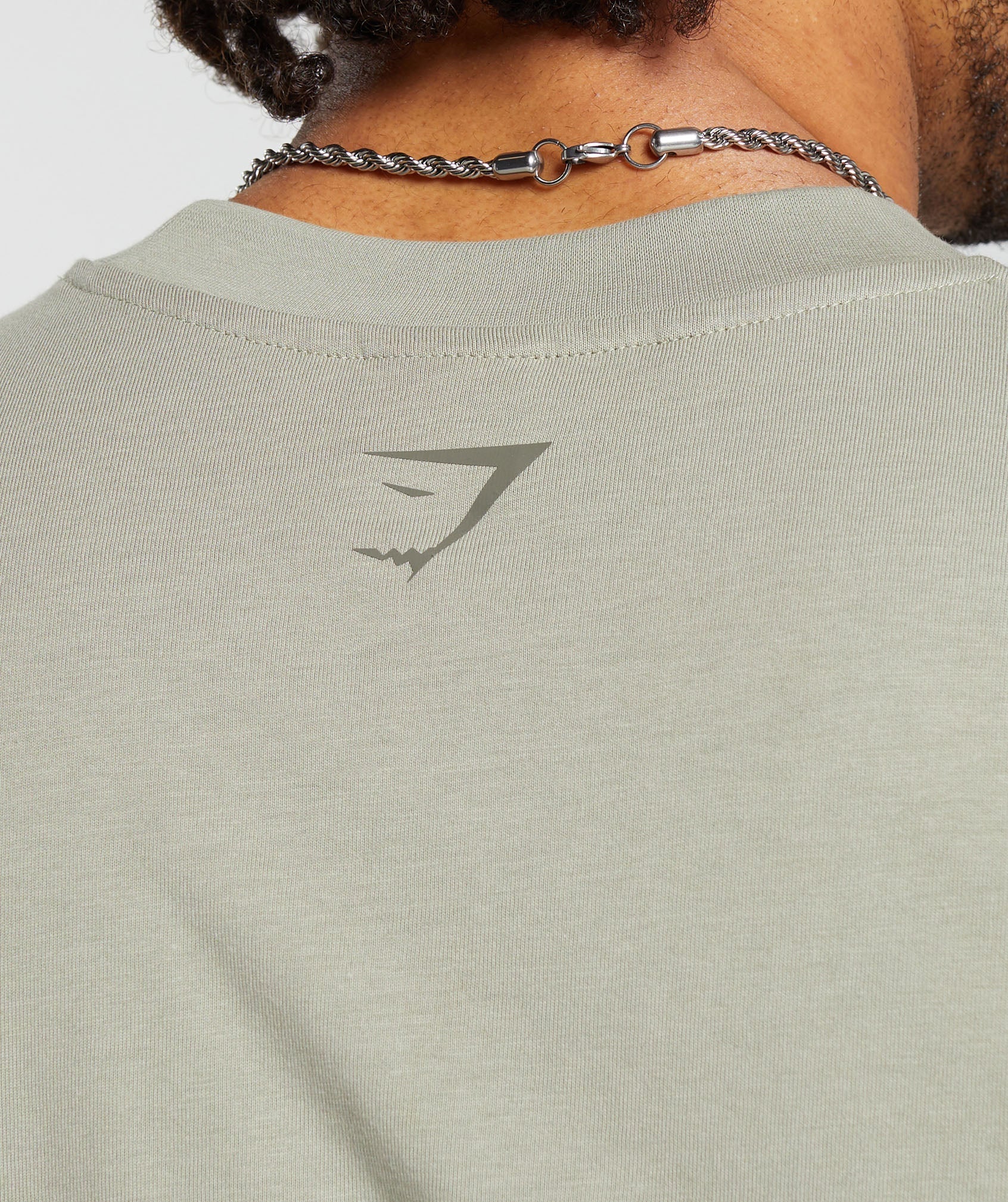 Gymshark Pump Cover T-Shirt - Chalk Green - Image 4