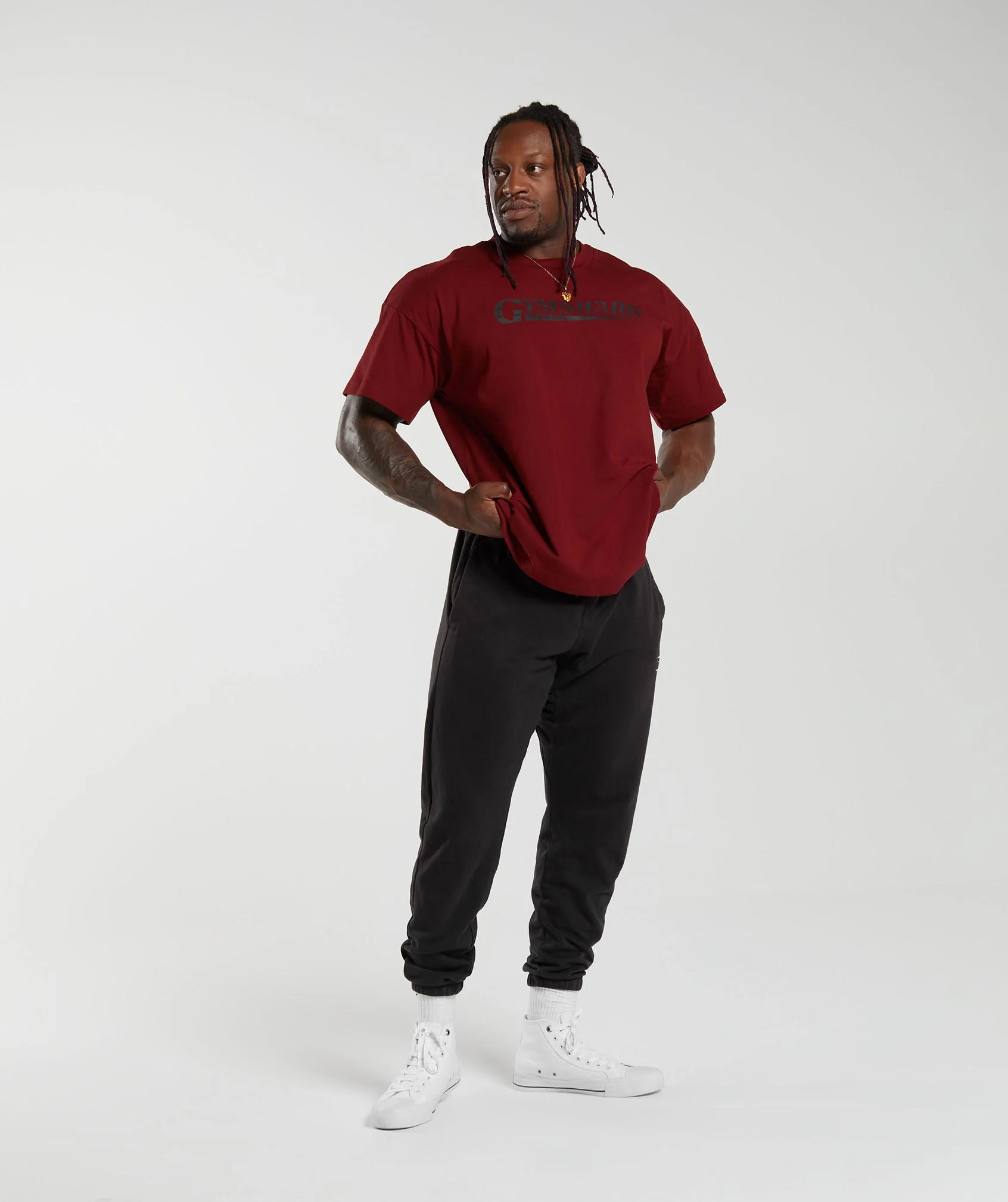 Gymshark Pump Cover T-Shirt - Spiced Red - Image 4
