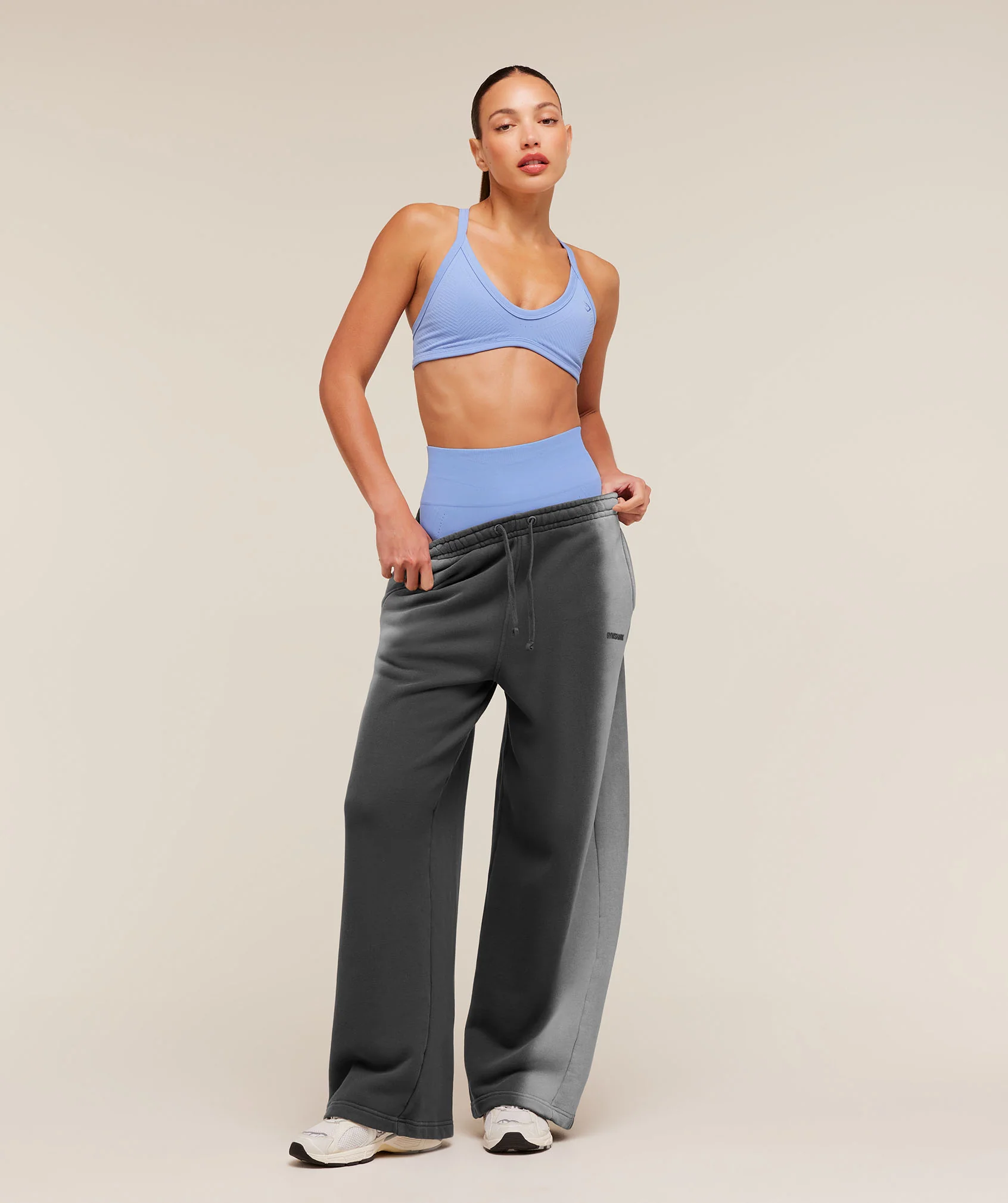 Gymshark Pump Washed Straight Leg Joggers - Onyx Grey/Stratus Grey - Image 4