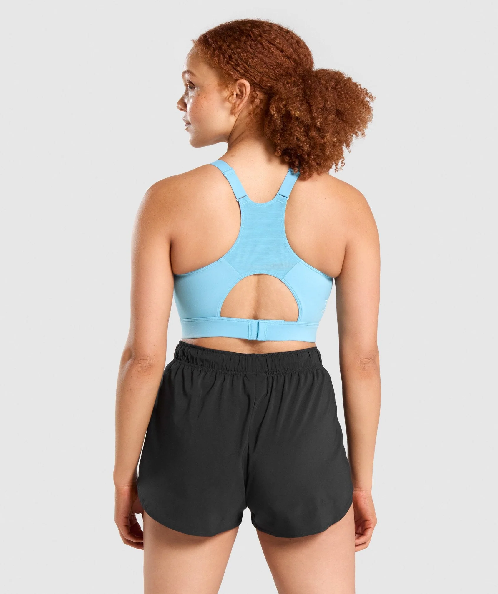 Gymshark Racer Back Sports Bra - Light Blue - Image 2