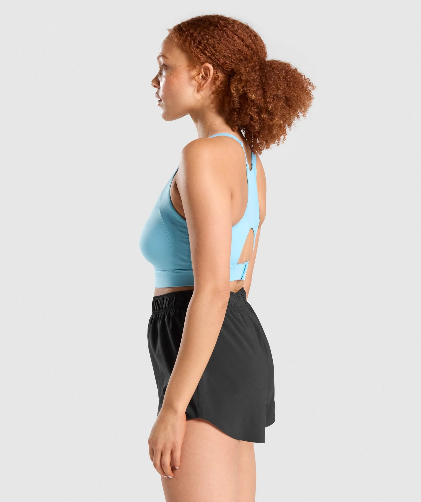 Gymshark Racer Back Sports Bra - Light Blue - Image 3