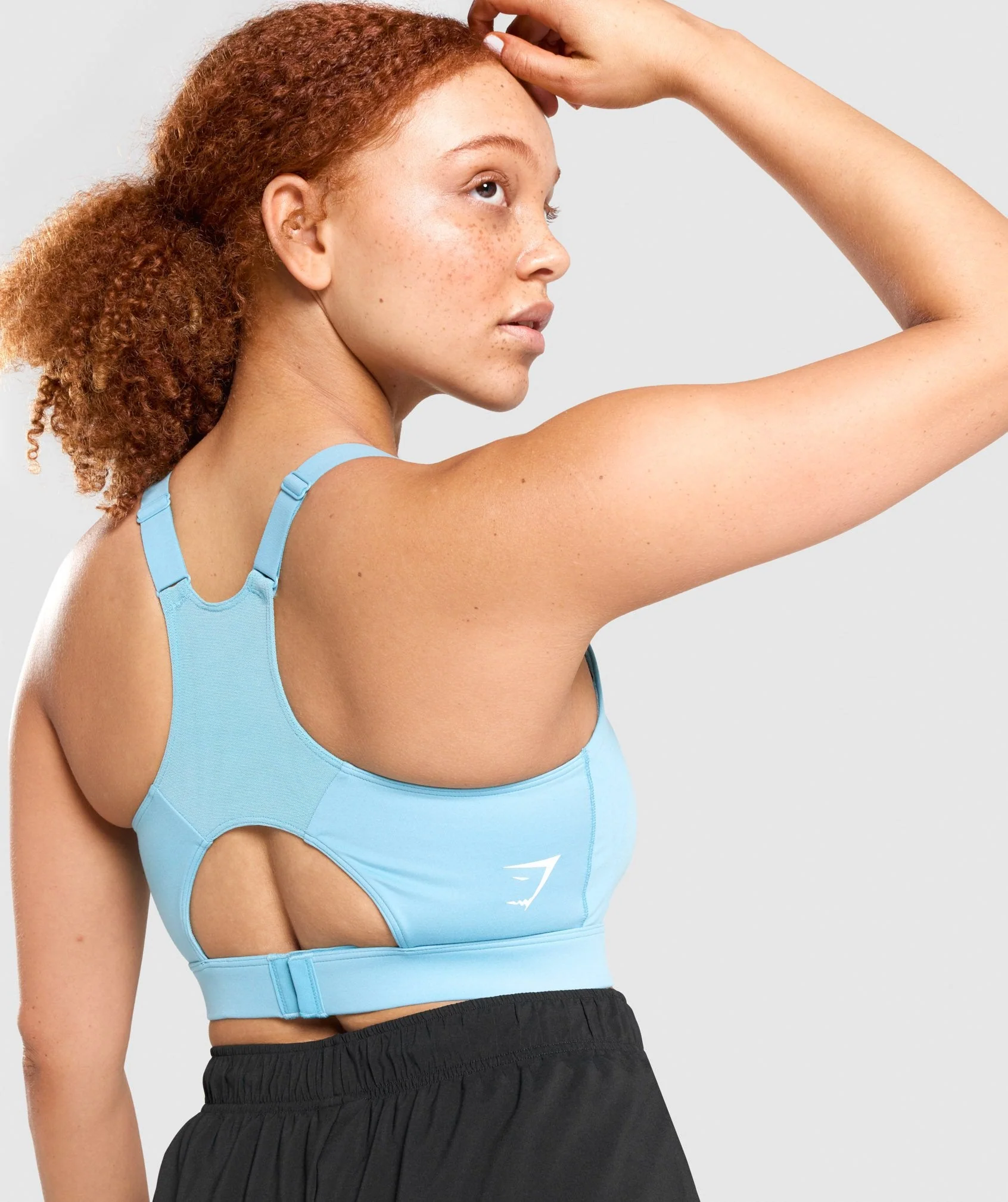 Gymshark Racer Back Sports Bra - Light Blue - Image 5