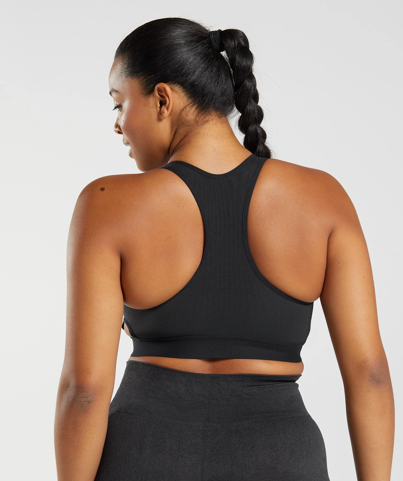 Gymshark Racerback High Support Sports Bra, B/C-E/F - Black - Image 2