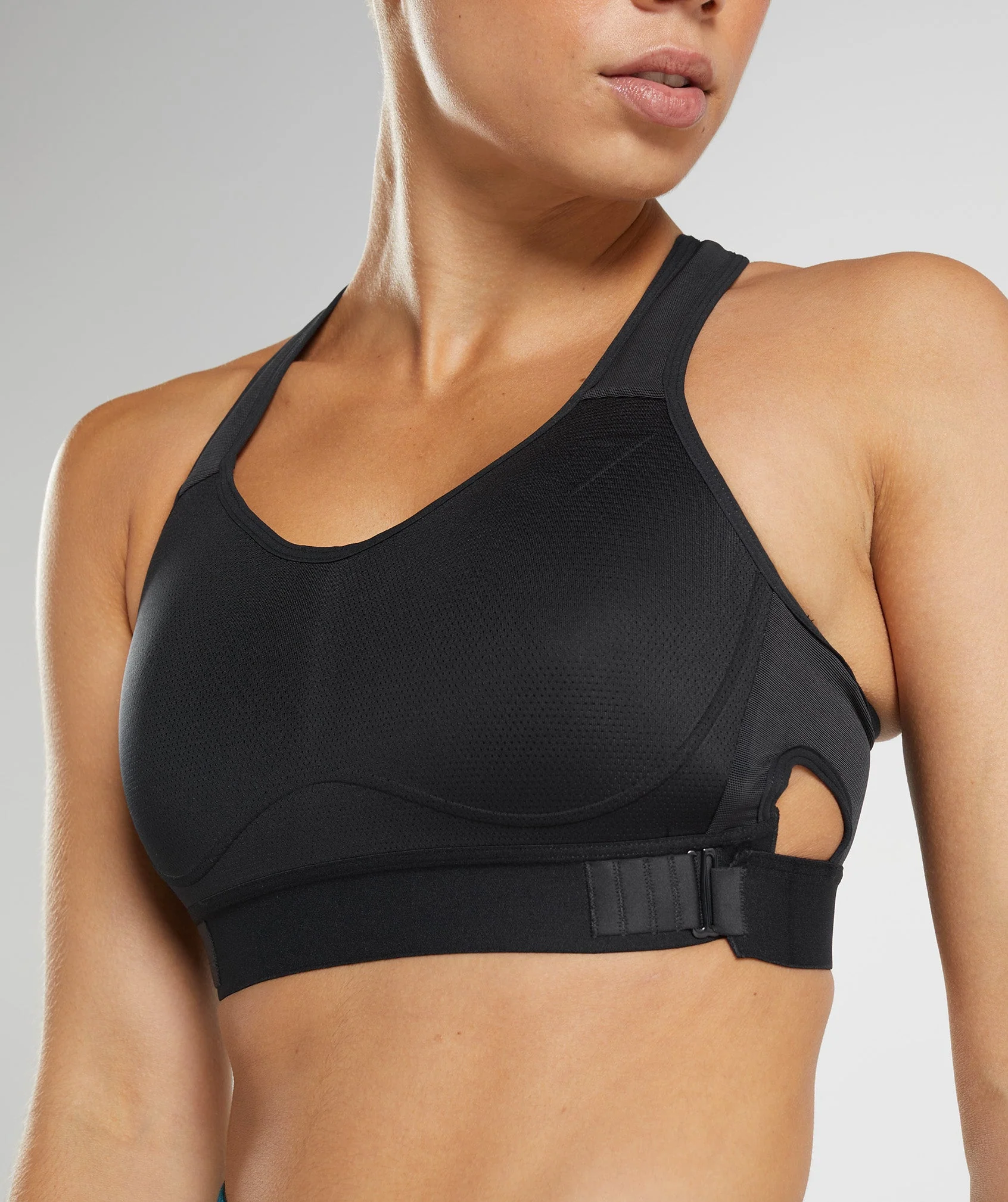 Gymshark Racerback High Support Sports Bra, B/C-E/F - Black - Image 3
