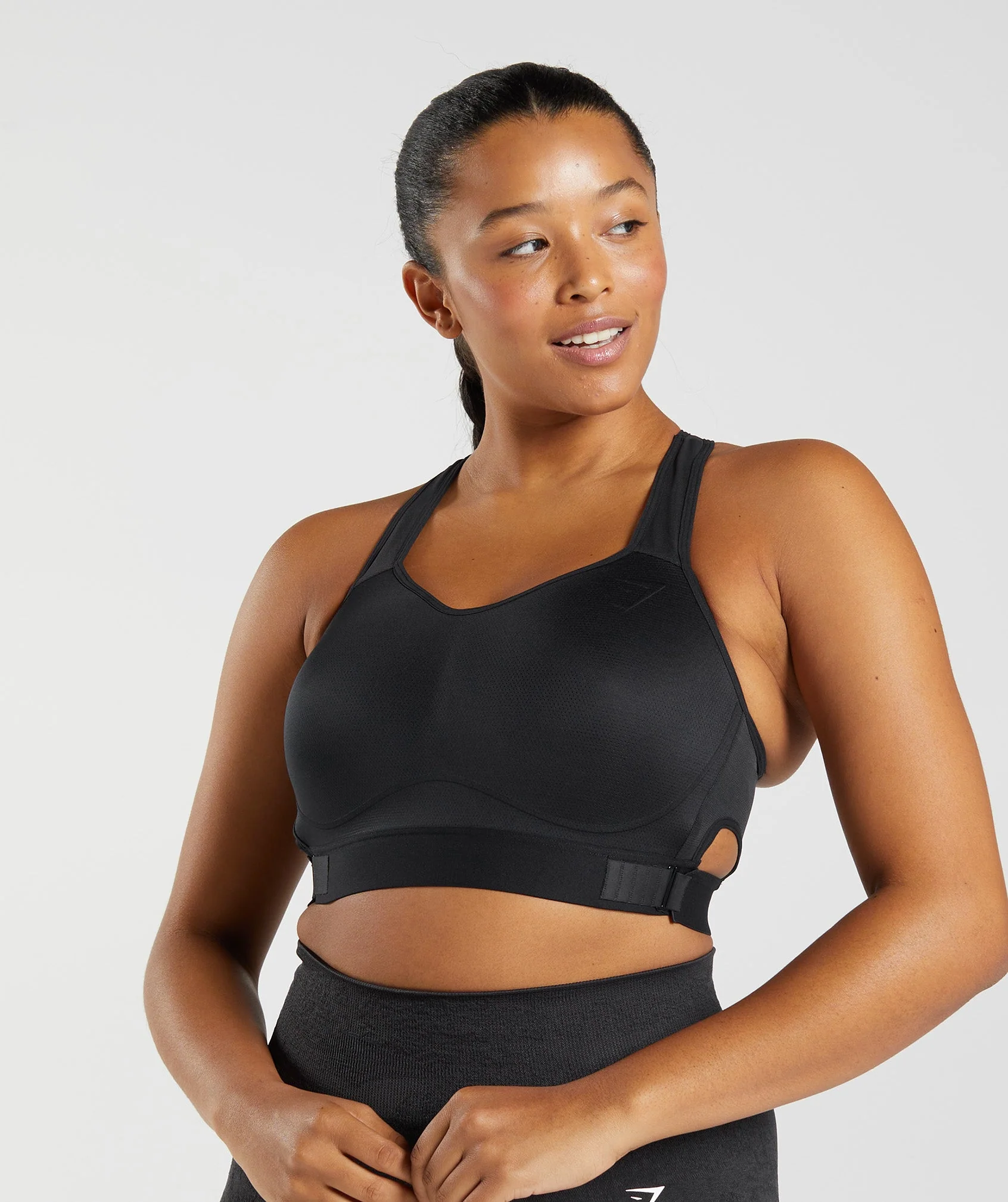 Gymshark Racerback High Support Sports Bra, B/C-E/F - Black - Image 4