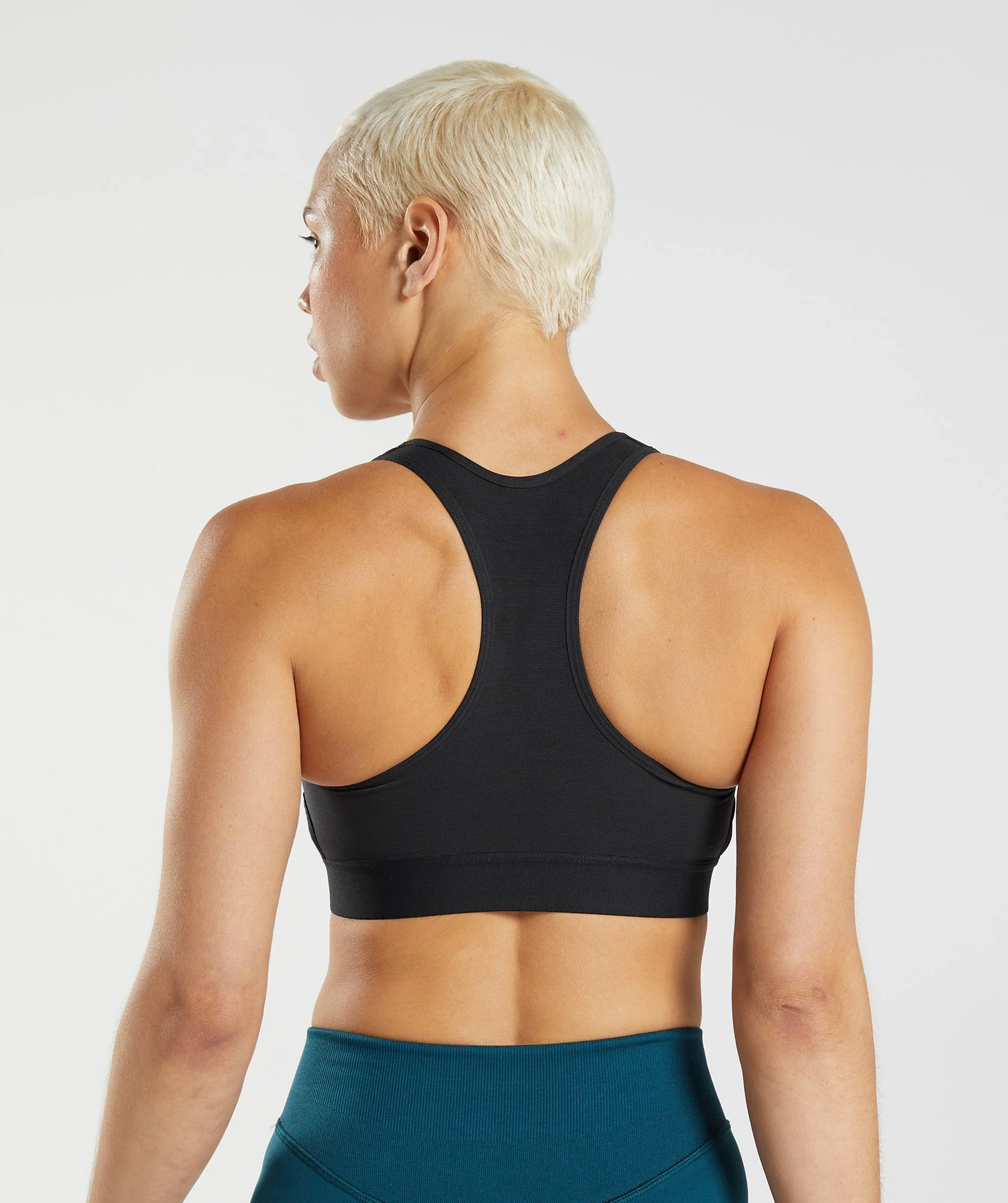 Gymshark Racerback High Support Sports Bra, B/C-E/F - Black - Image 5
