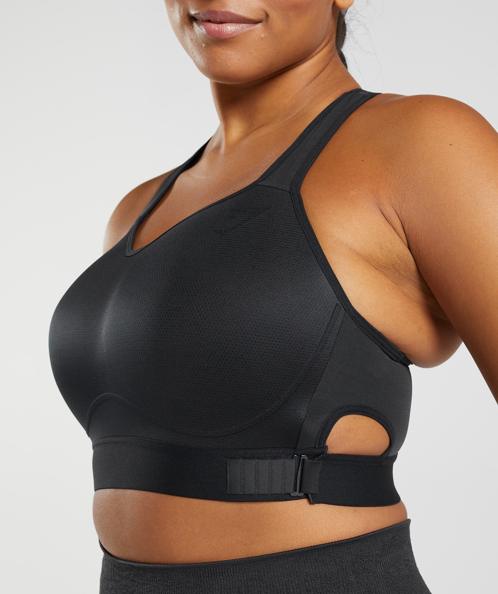 Gymshark Racerback High Support Sports Bra, B/C-E/F - Black - Image 6