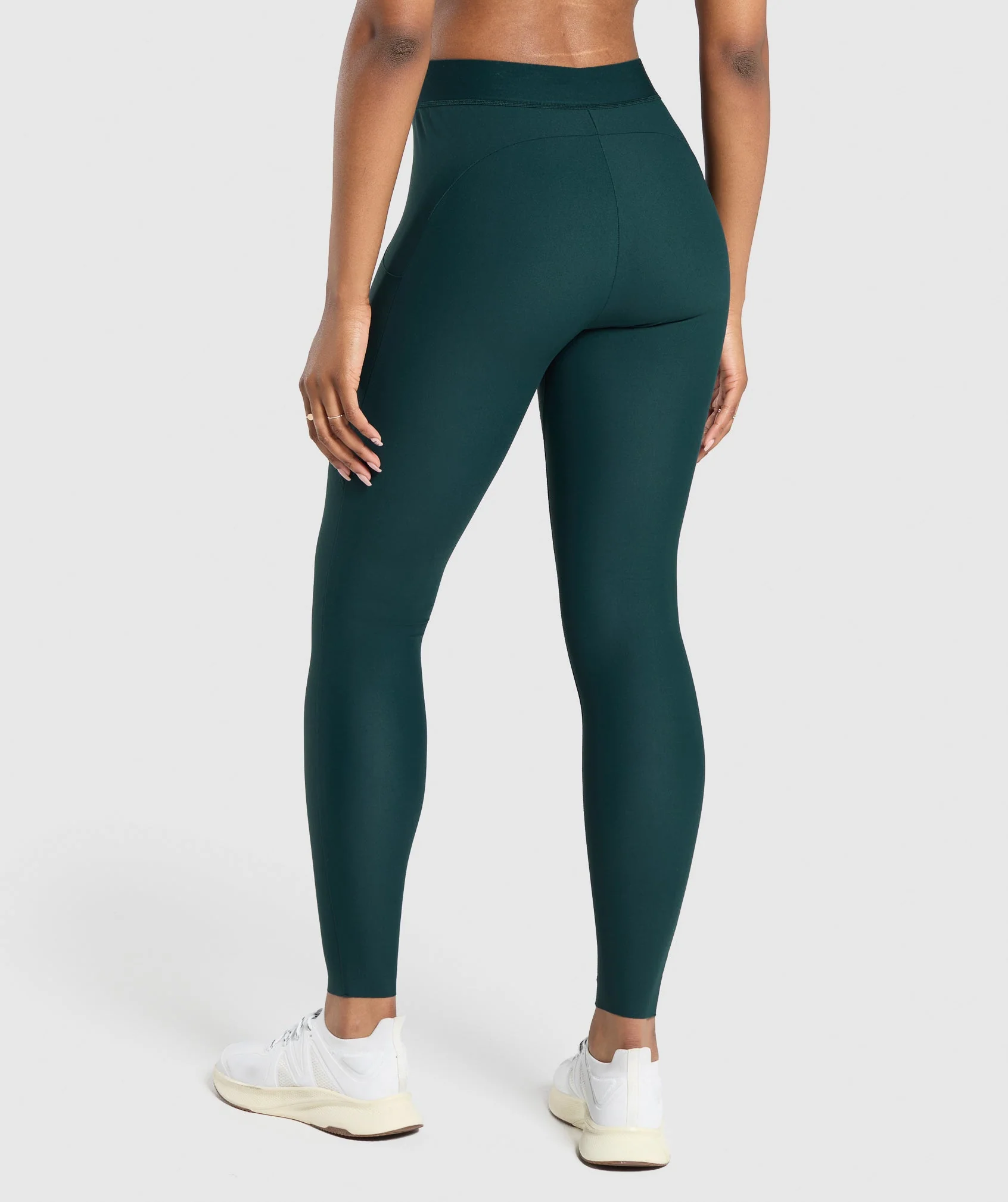 Gymshark Raw Cut Leggings - Strong Teal - Image 2