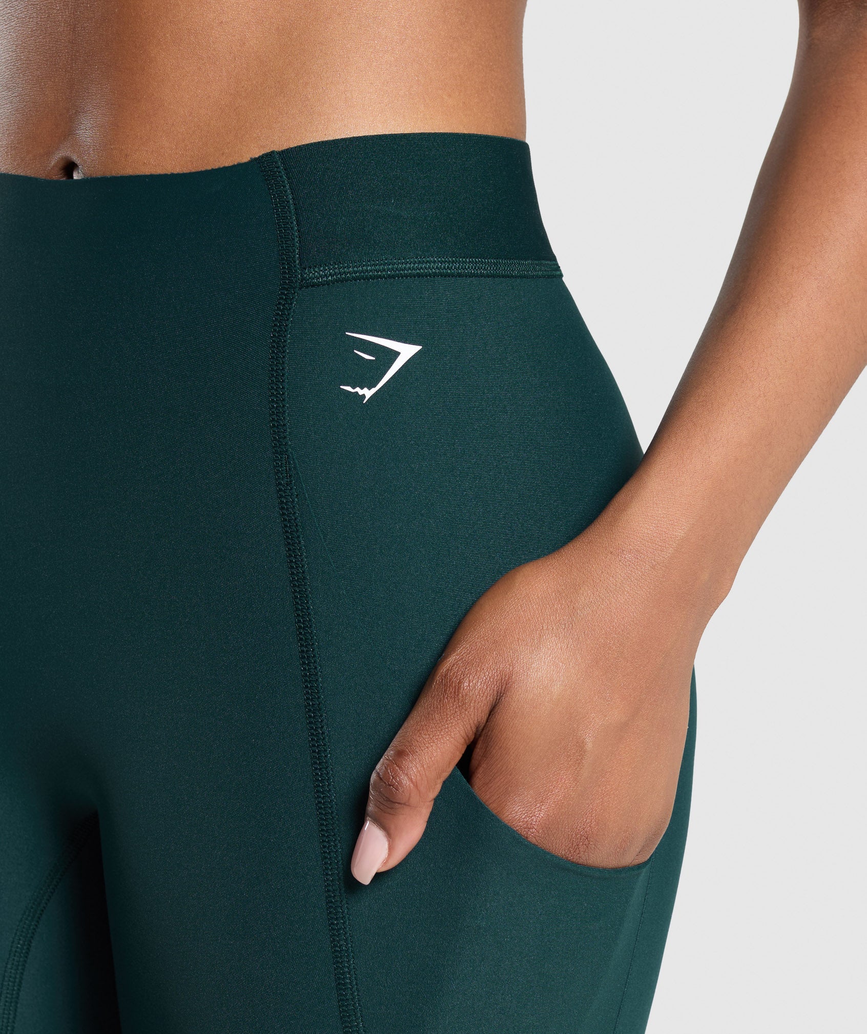 Gymshark Raw Cut Leggings - Strong Teal - Image 5