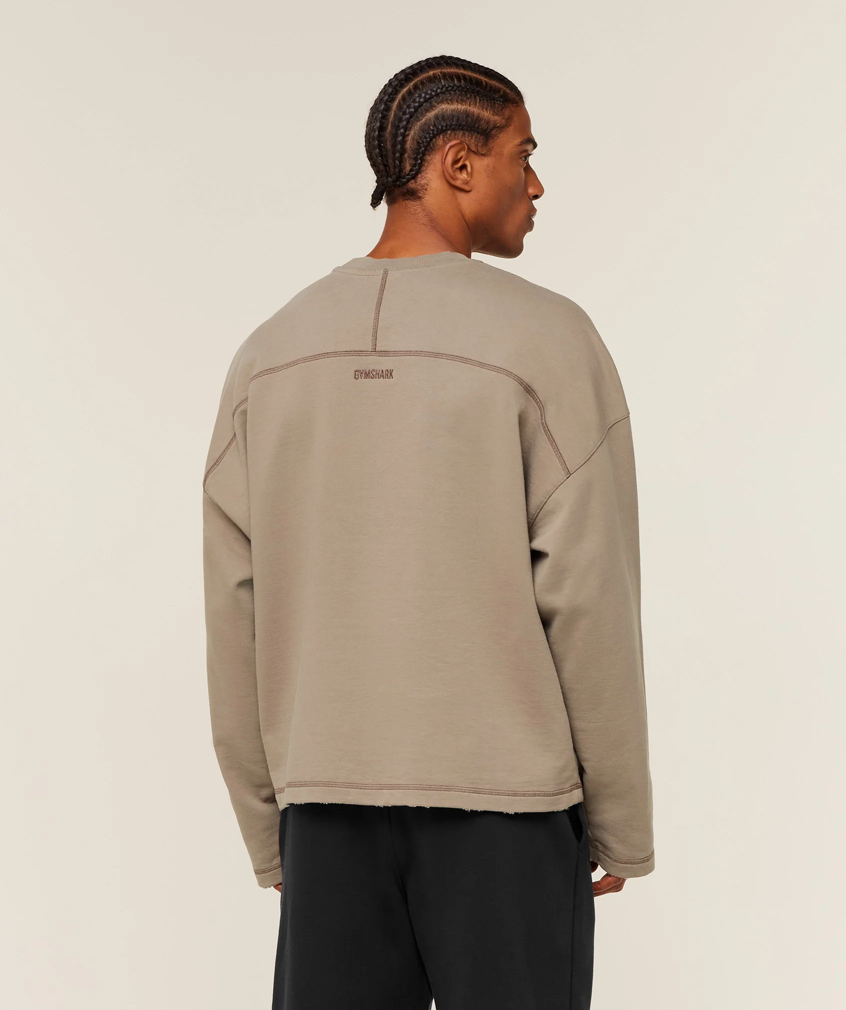 Gymshark Re-Rack Crew Neck Pullover - Lifestyle Brown - Image 2