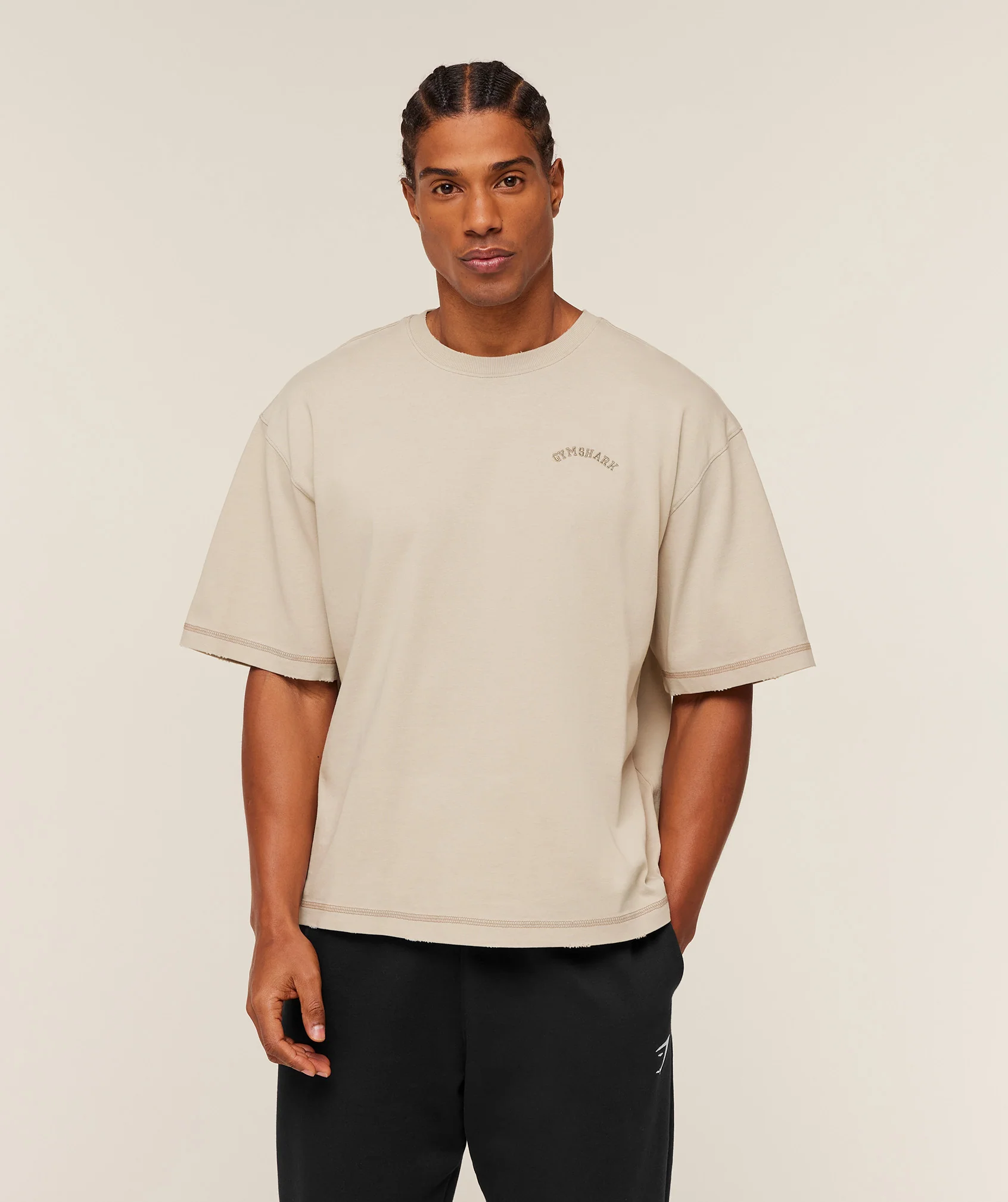 Gymshark Re-Rack T-Shirt - Pebble Grey - Image 2