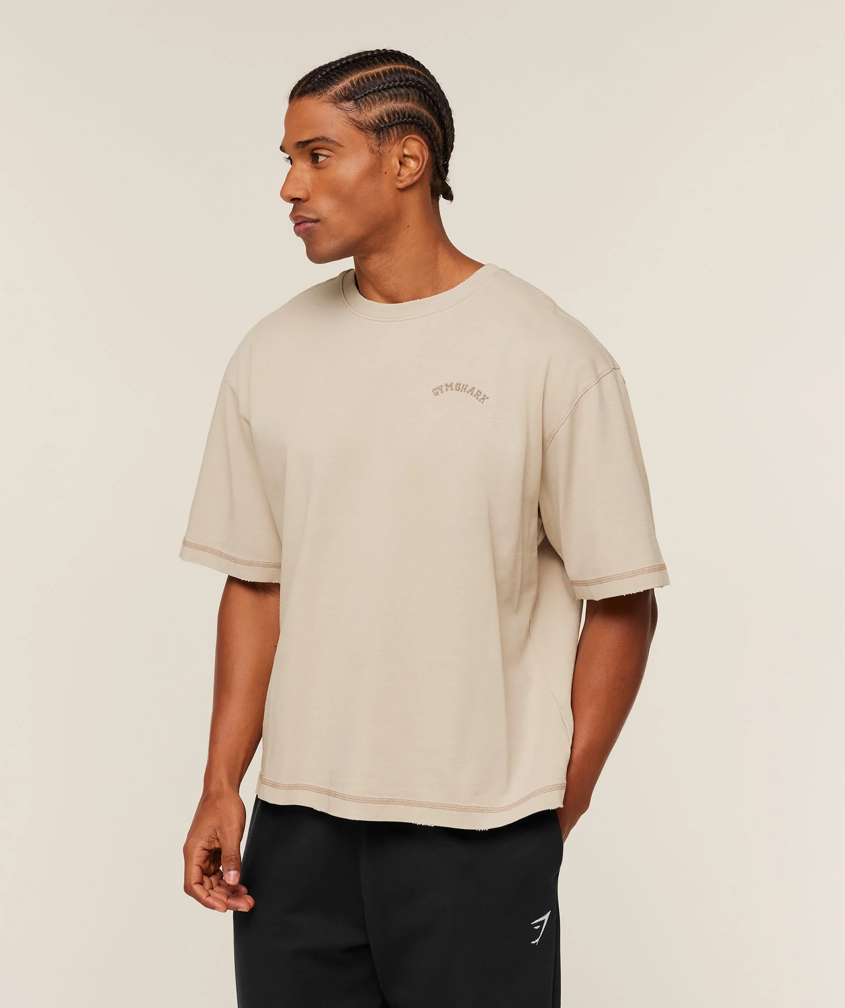 Gymshark Re-Rack T-Shirt - Pebble Grey - Image 3