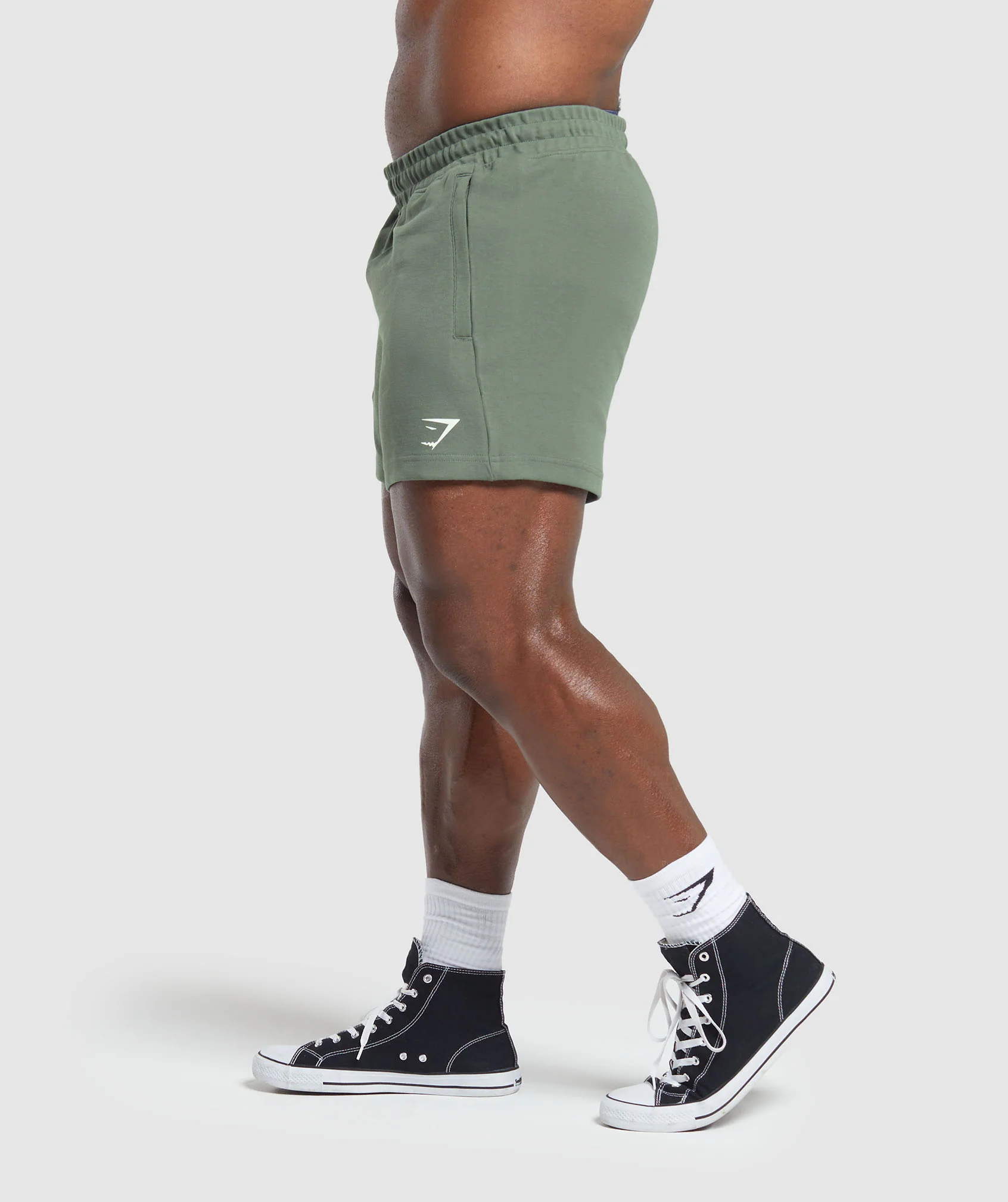 Gymshark React 5" Shorts - Dusk Green - Image 2