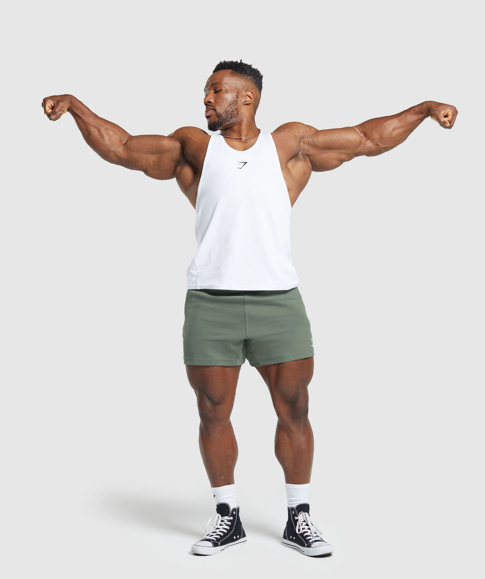 Gymshark React 5" Shorts - Dusk Green - Image 3