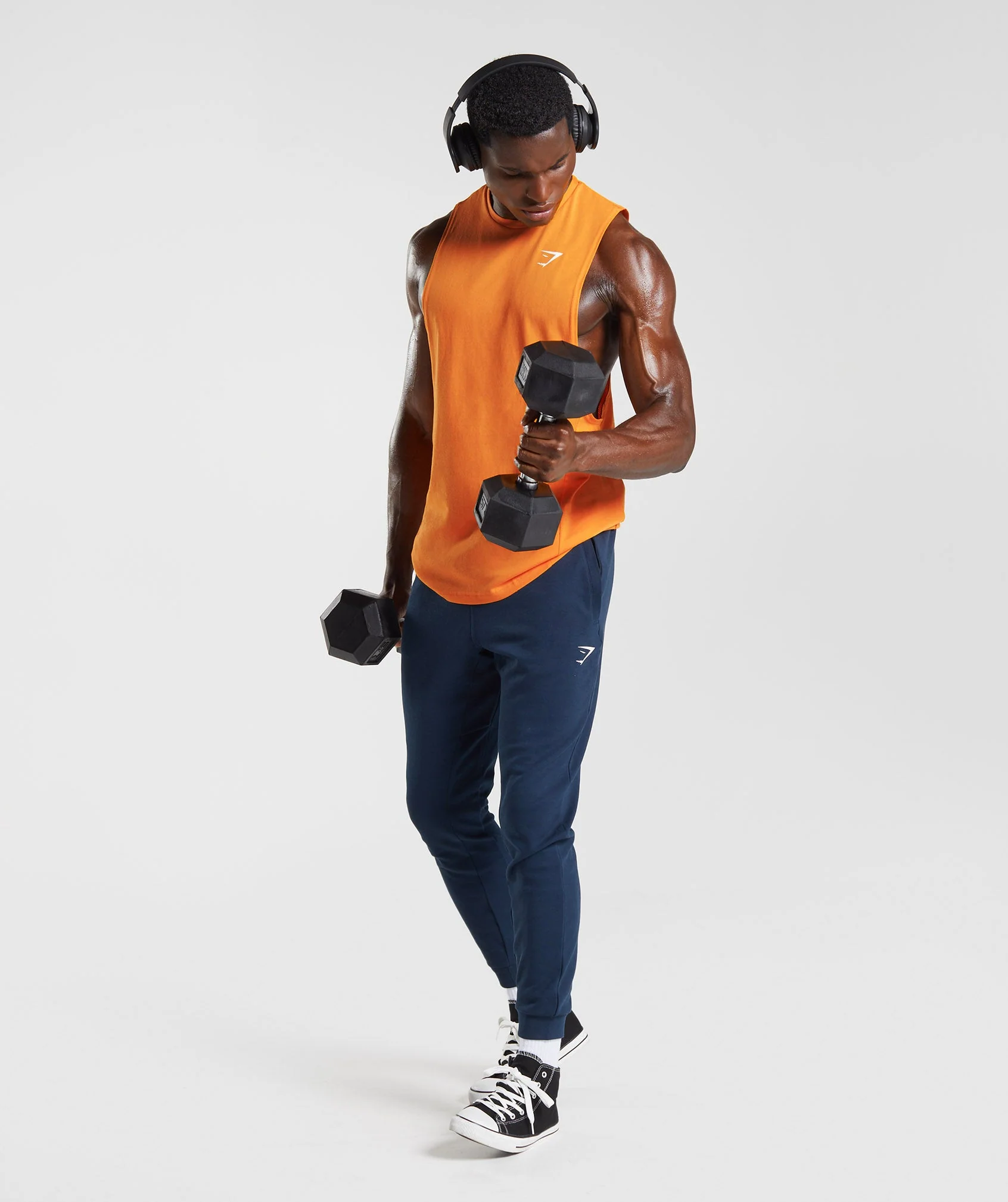 Gymshark React Drop Arm Tank - Sunburst Orange - Image 4
