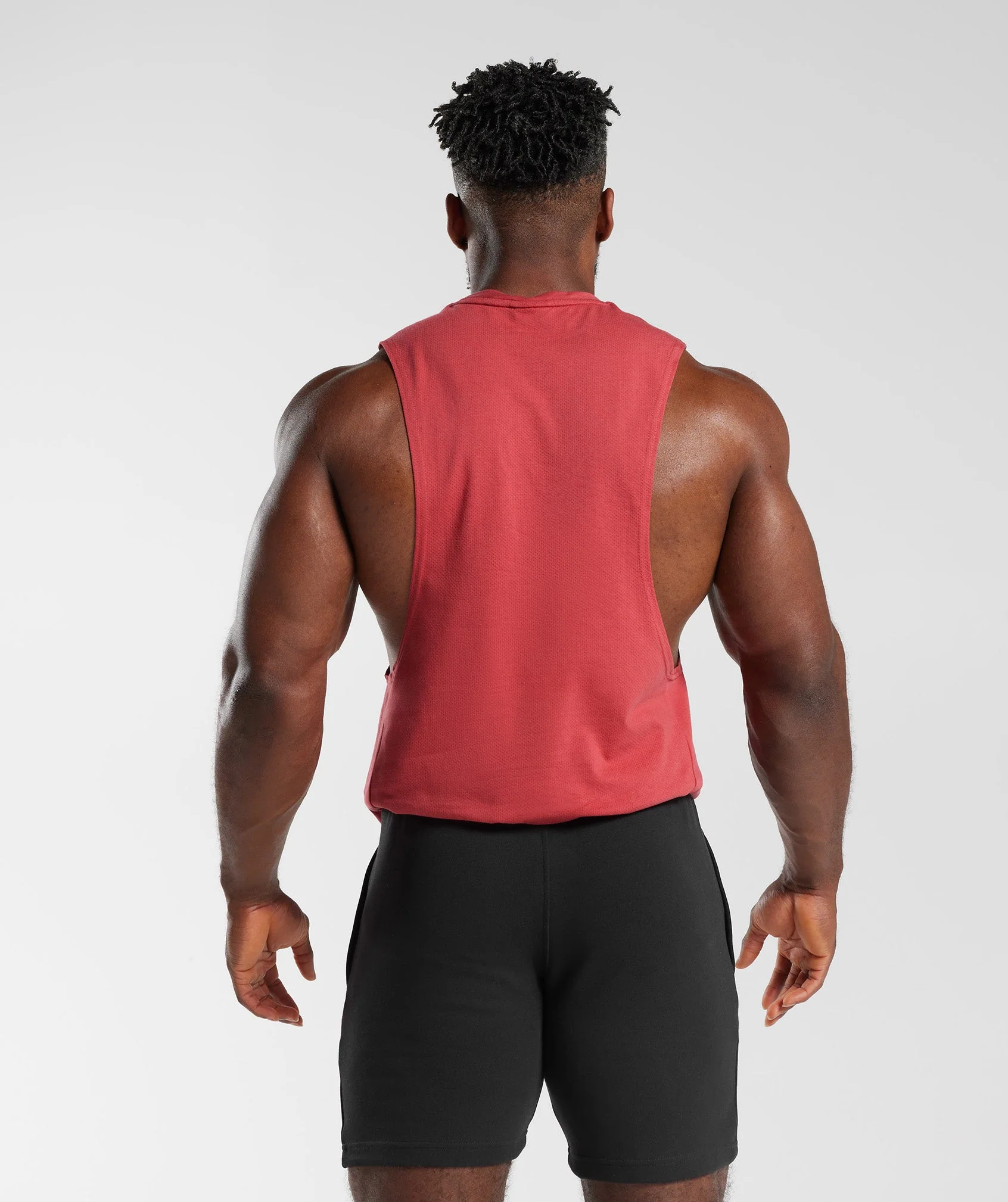 Gymshark React Drop Arm Tank - Sundried Red - Image 2