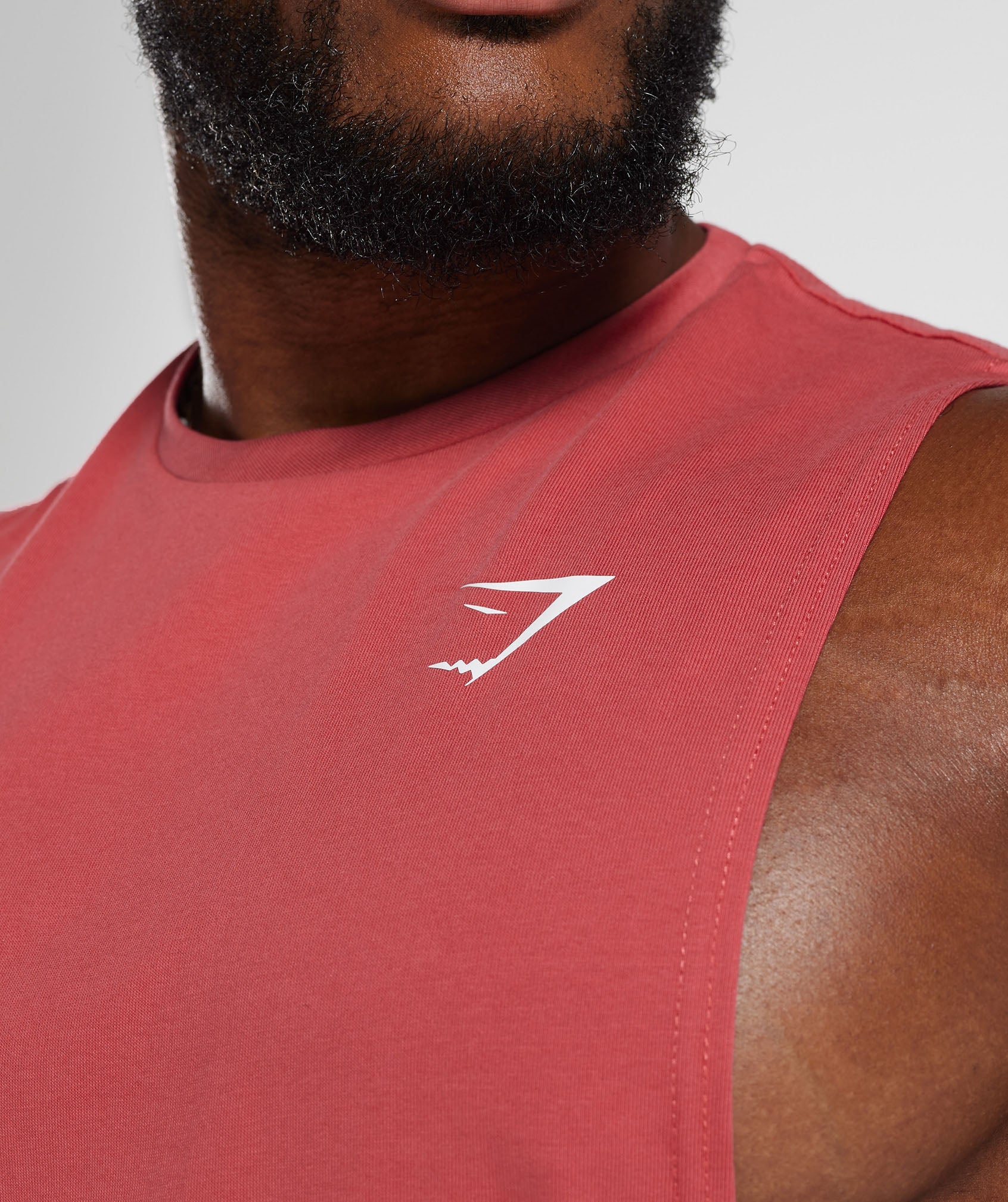 Gymshark React Drop Arm Tank - Sundried Red - Image 6
