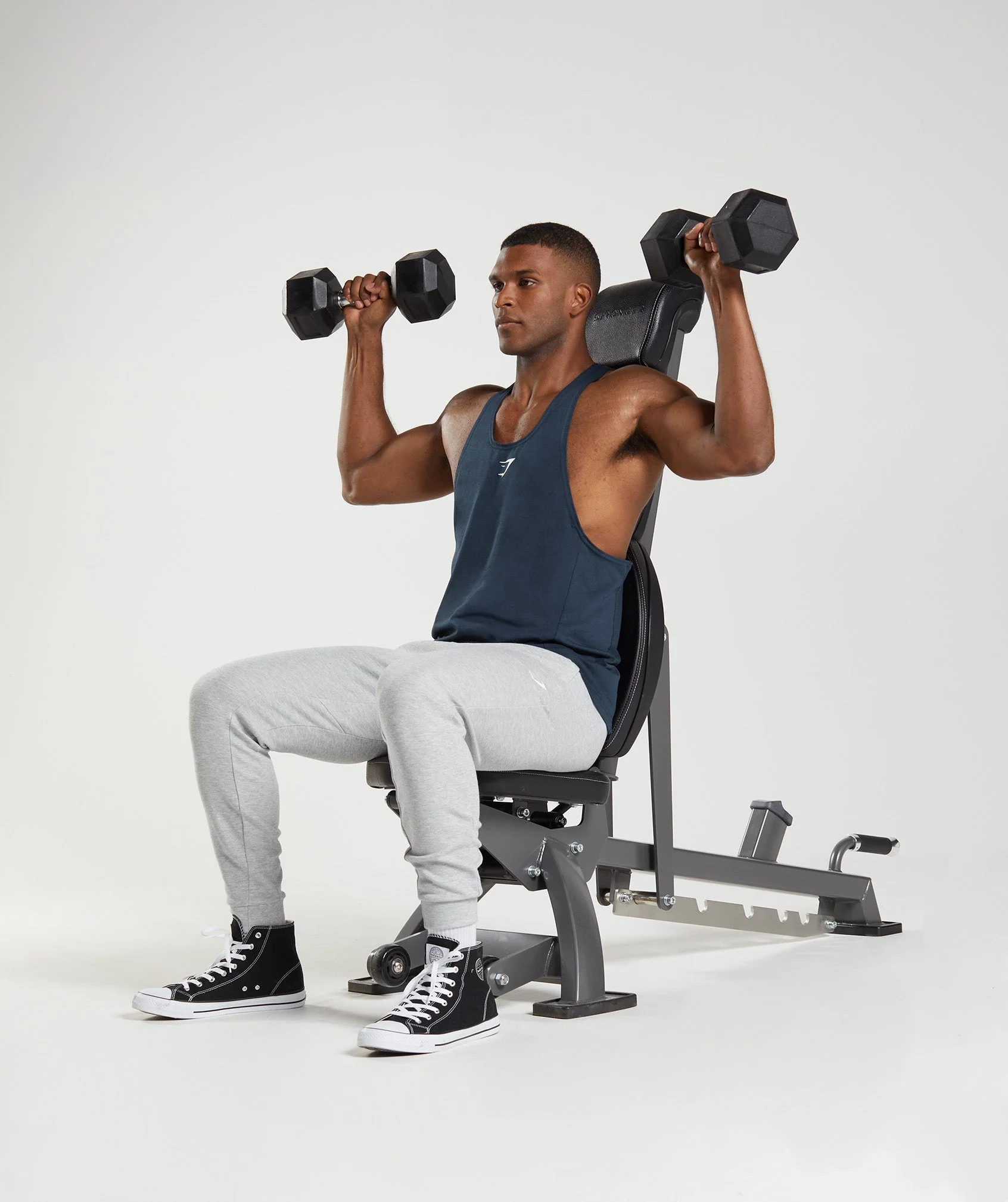 Gymshark React Stringer - Navy - Image 4