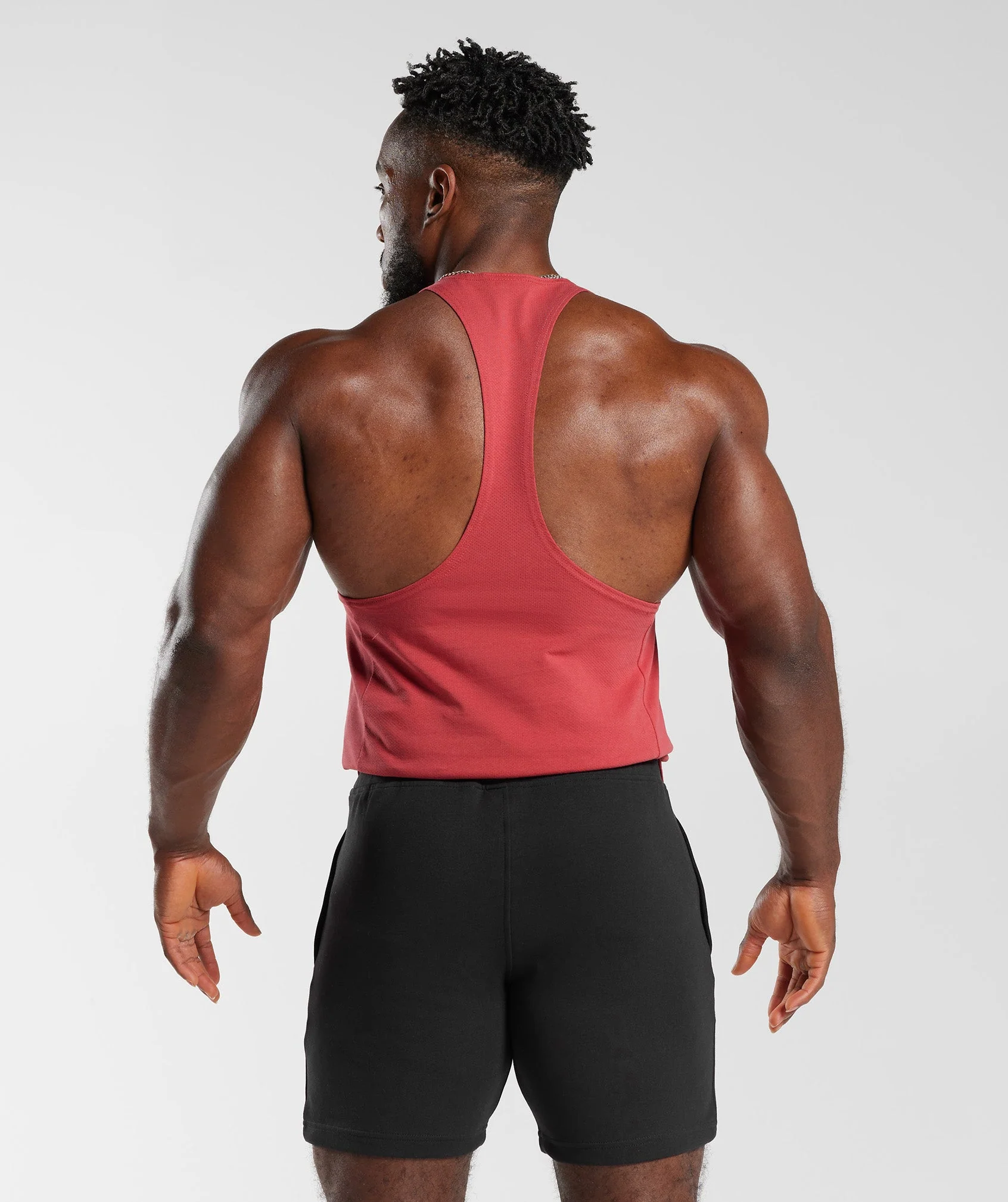 Gymshark React Stringer - Sundried Red - Image 2