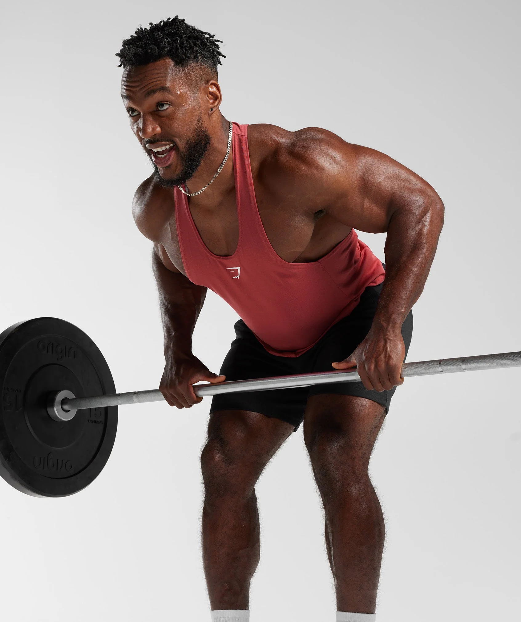 Gymshark React Stringer - Sundried Red - Image 4