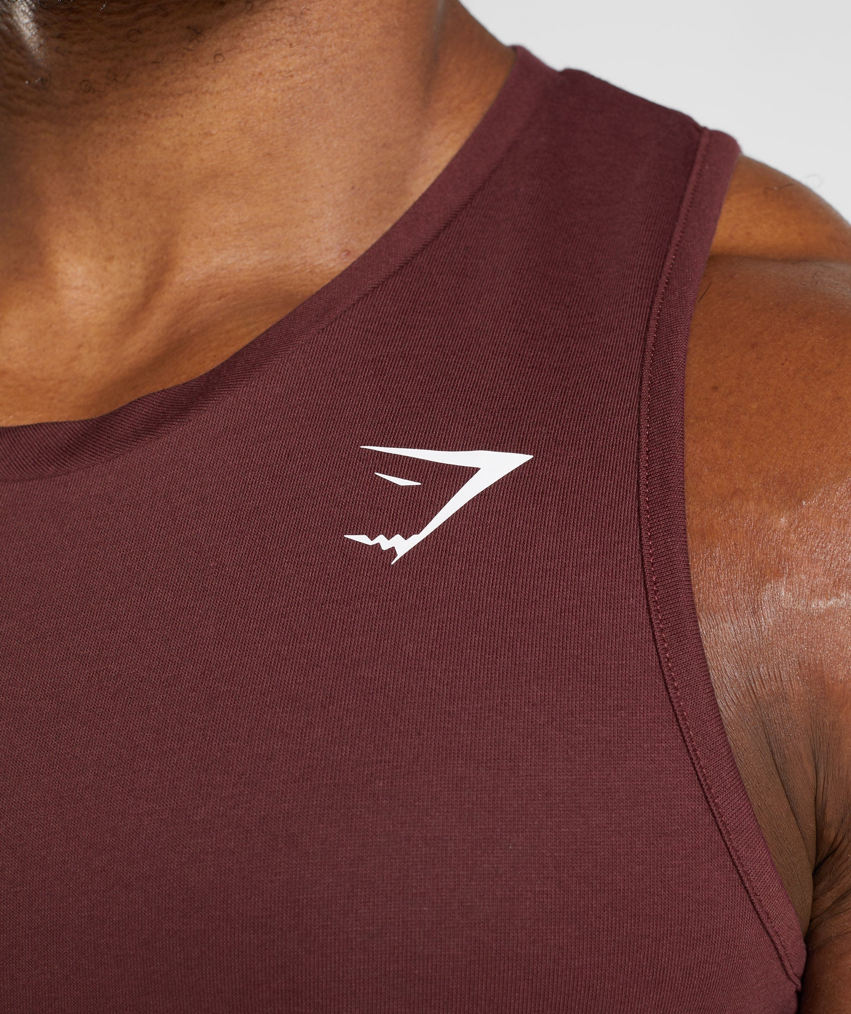 Gymshark React Tank - Baked Maroon - Image 6