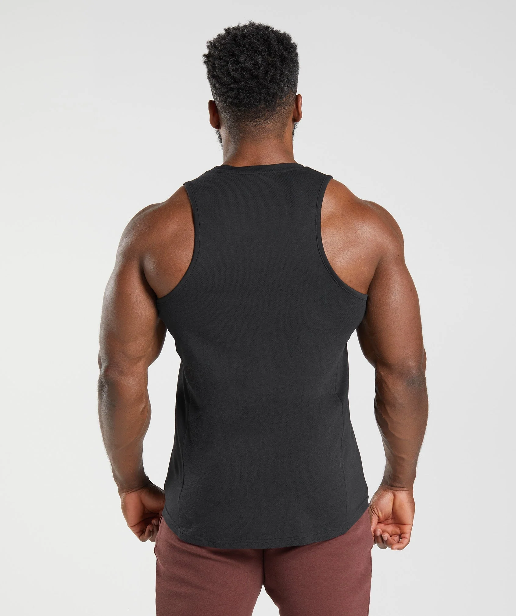 Gymshark React Tank - Black - Image 6