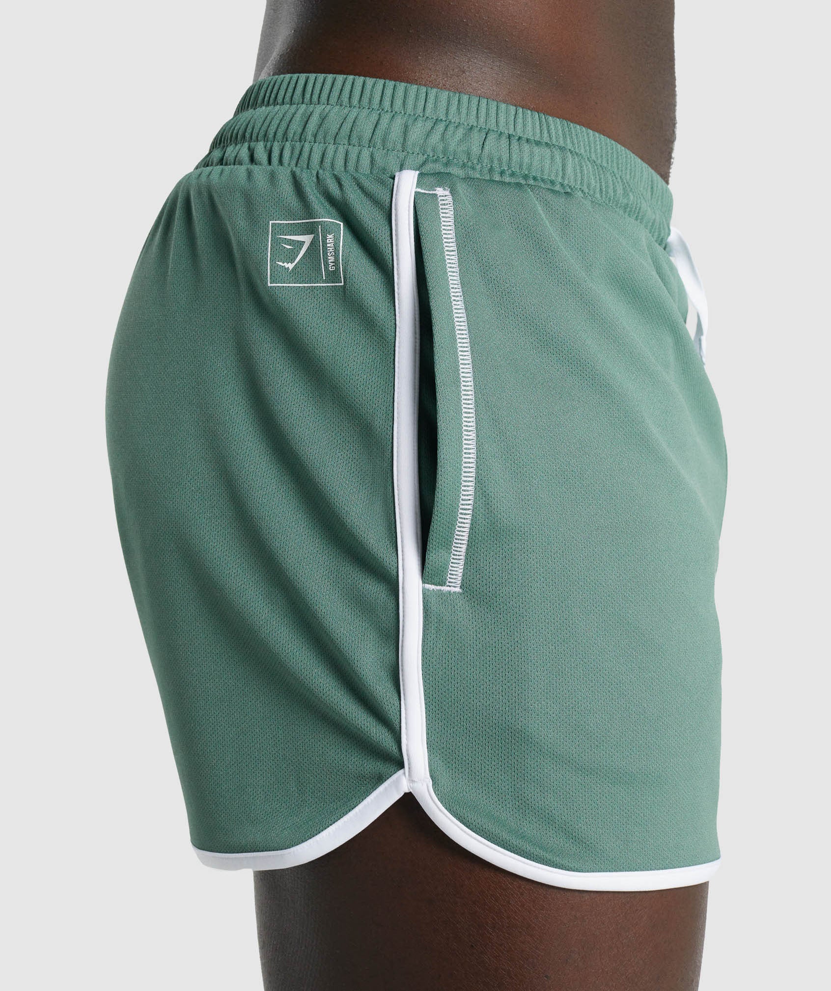 Gymshark Recess 3" Shorts - Green - Image 5