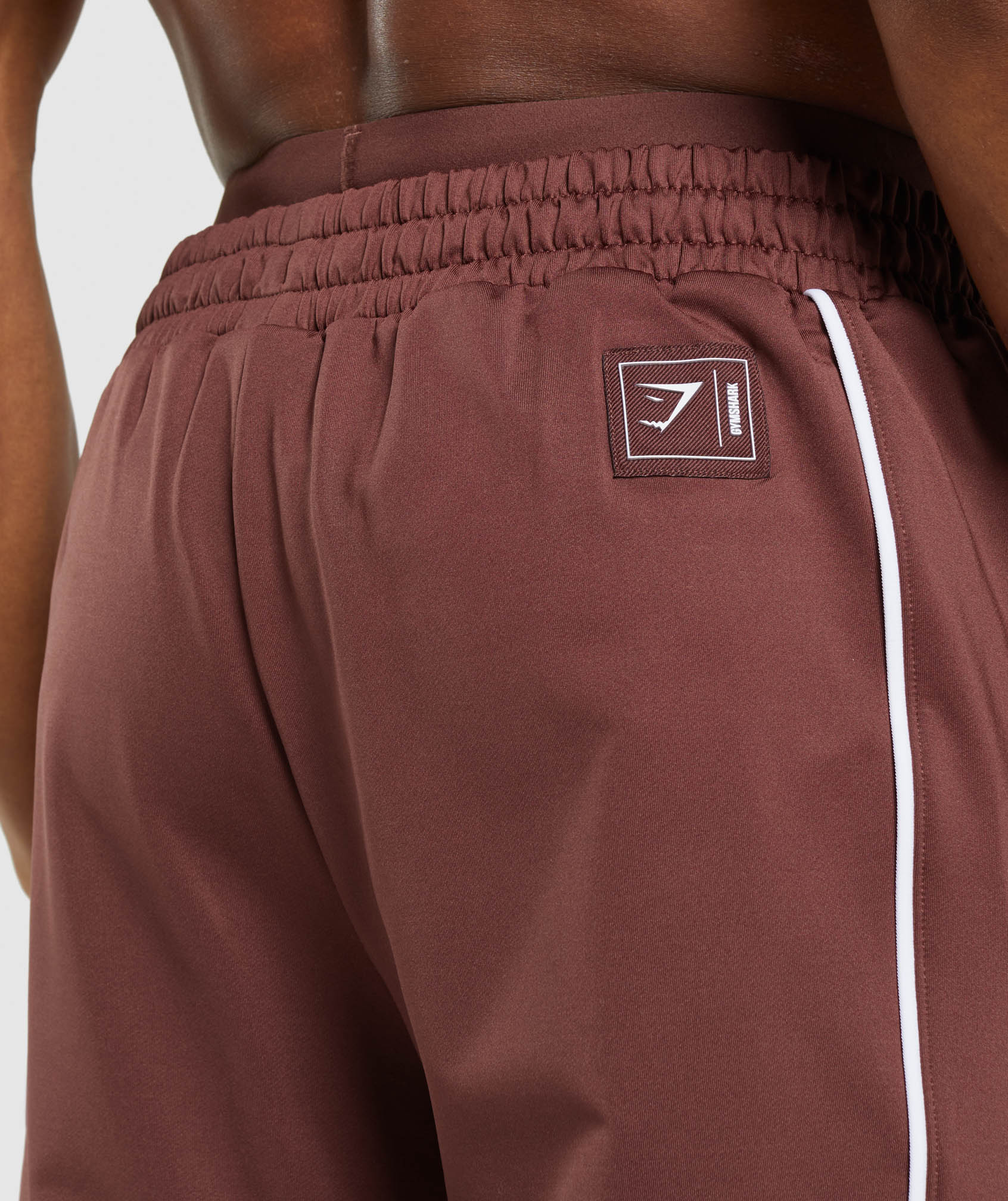 Gymshark Recess Joggers - Cherry Brown/White - Image 6