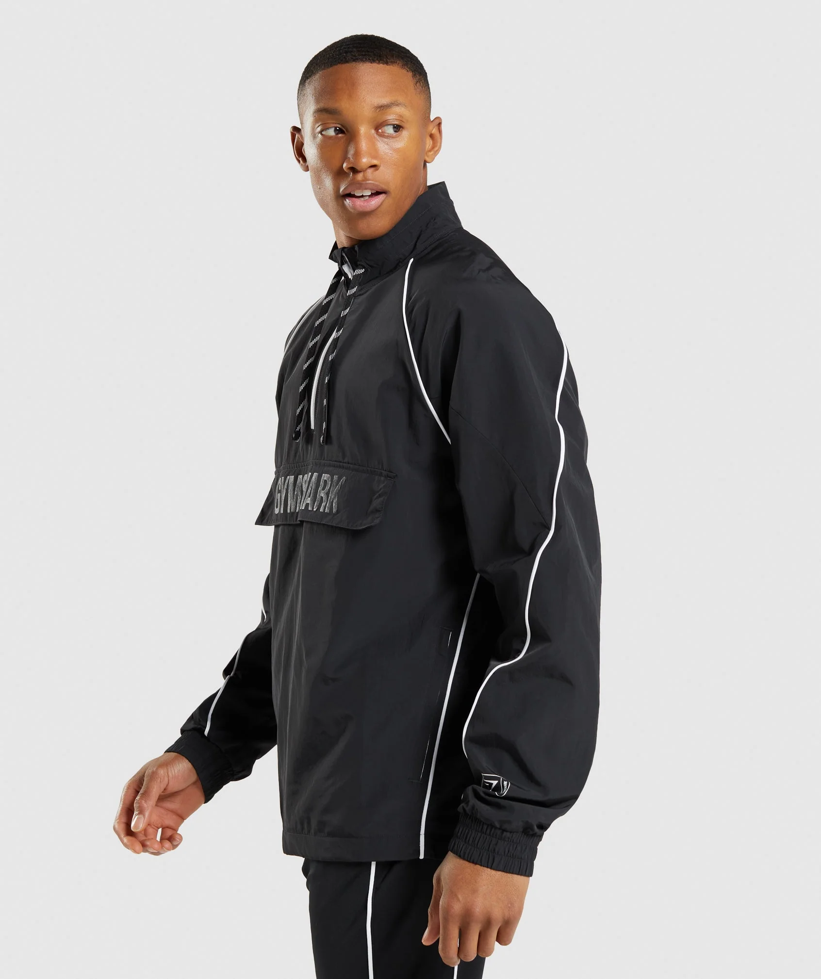 Gymshark Recess Lightweight Jacket - Black/White - Image 3