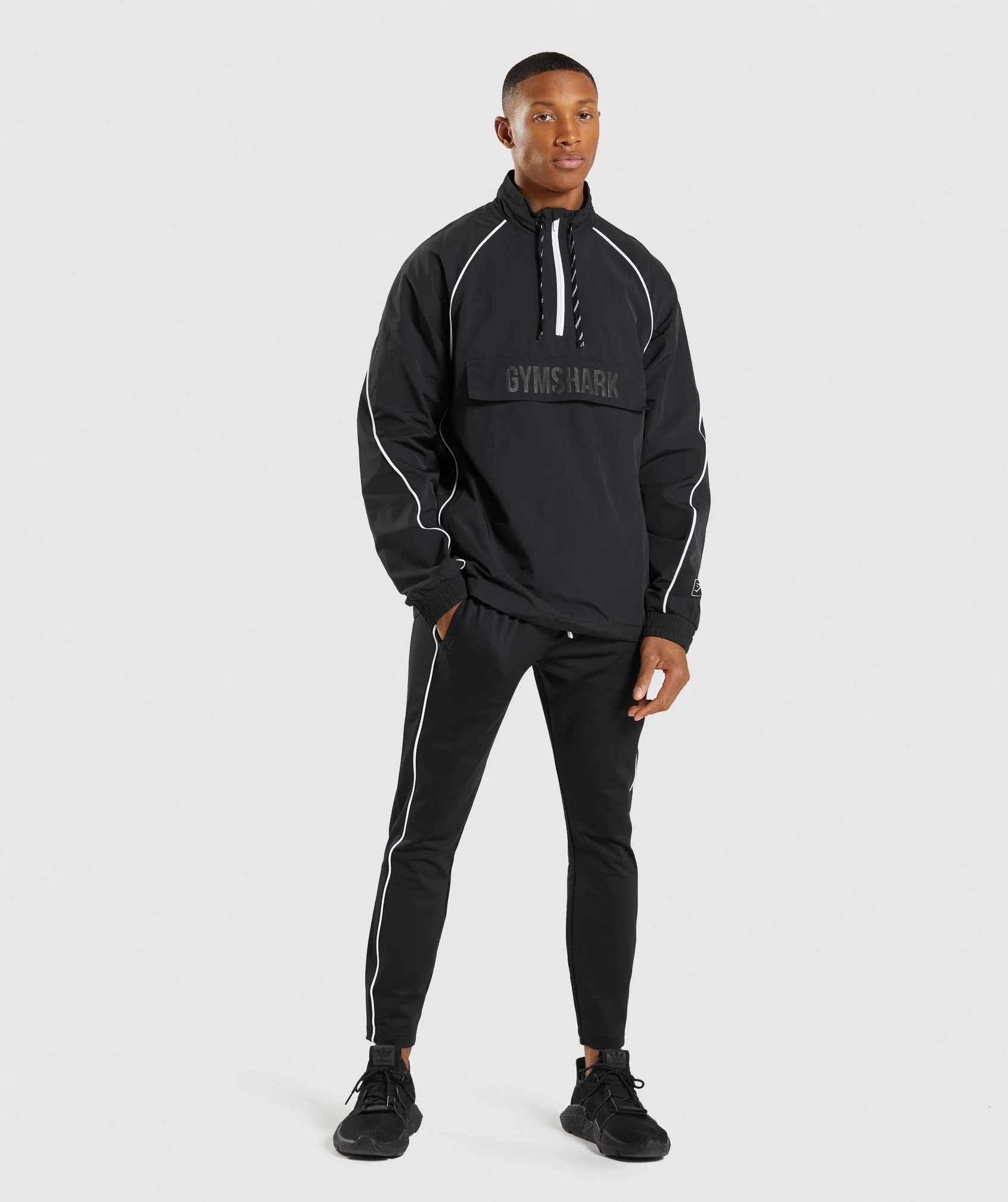 Gymshark Recess Lightweight Jacket - Black/White - Image 4