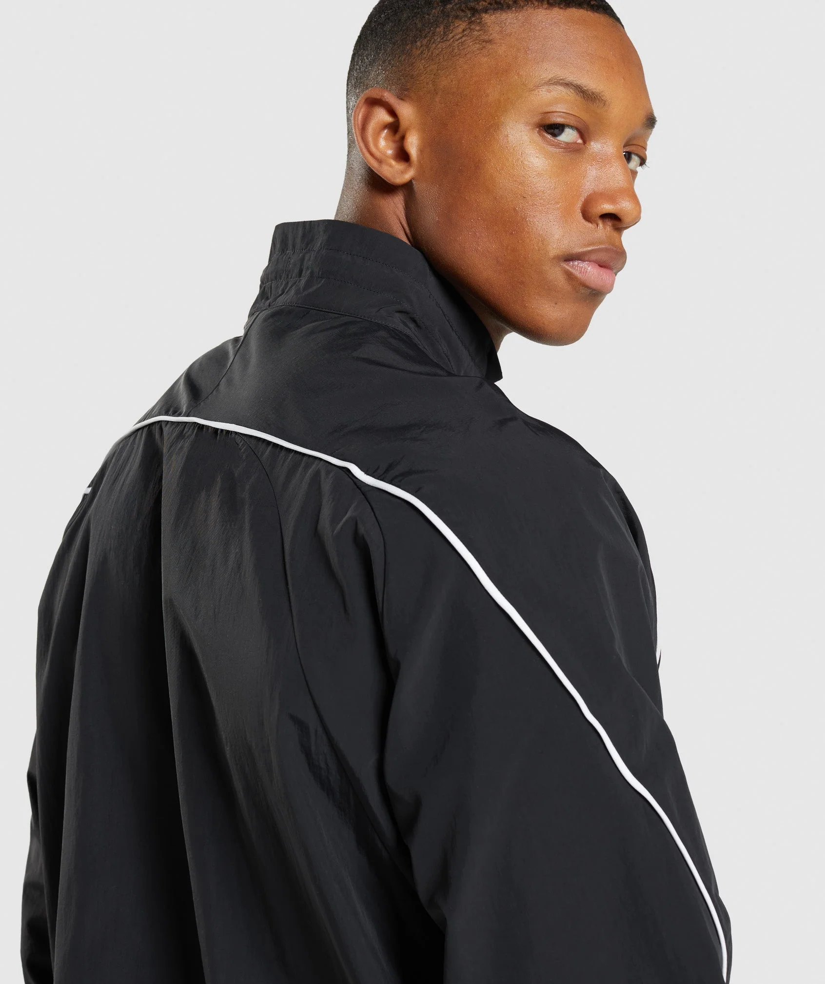 Gymshark Recess Lightweight Jacket - Black/White - Image 5