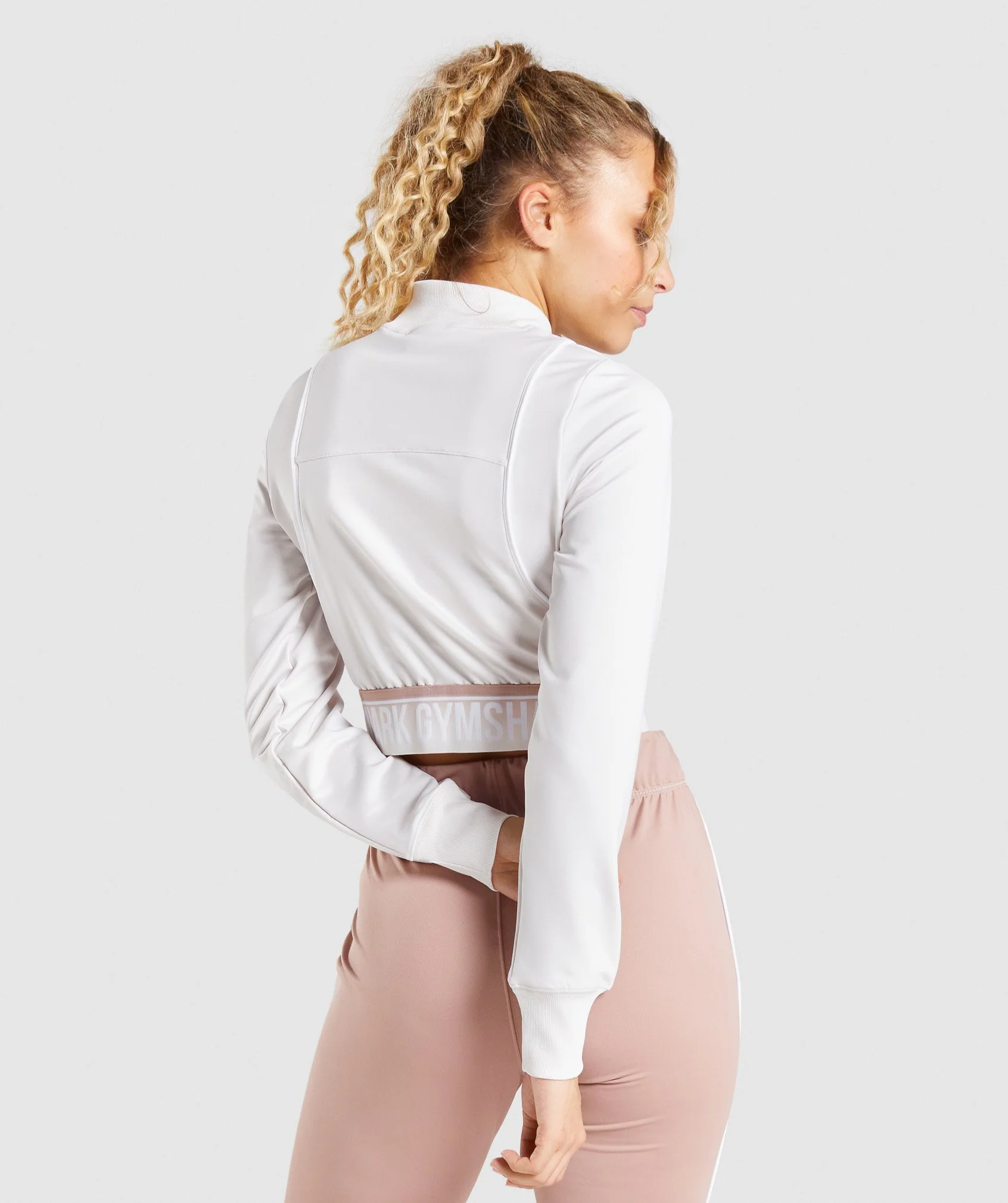 Gymshark Recess Track Top - Cream - Image 2