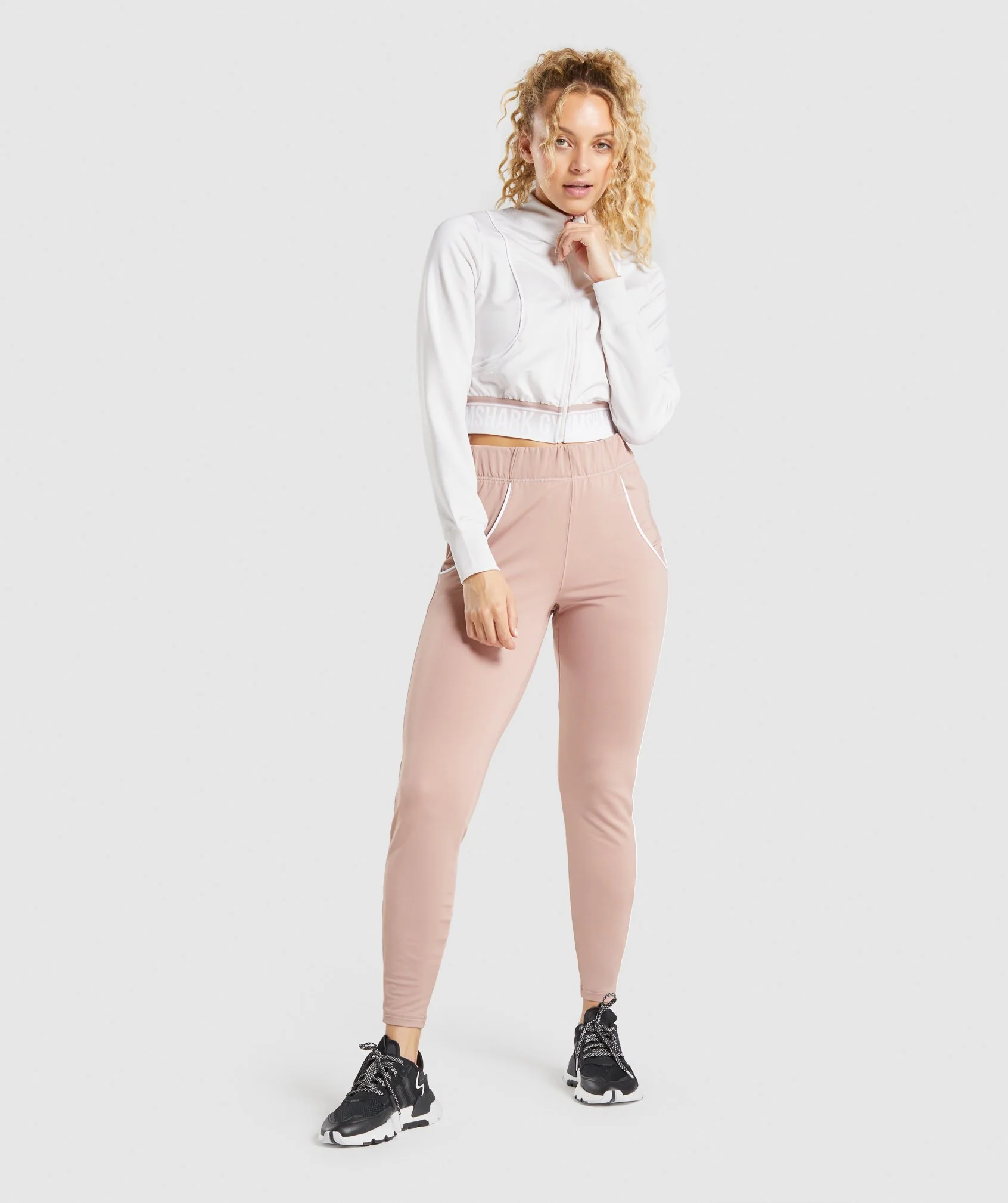 Gymshark Recess Track Top - Cream - Image 4