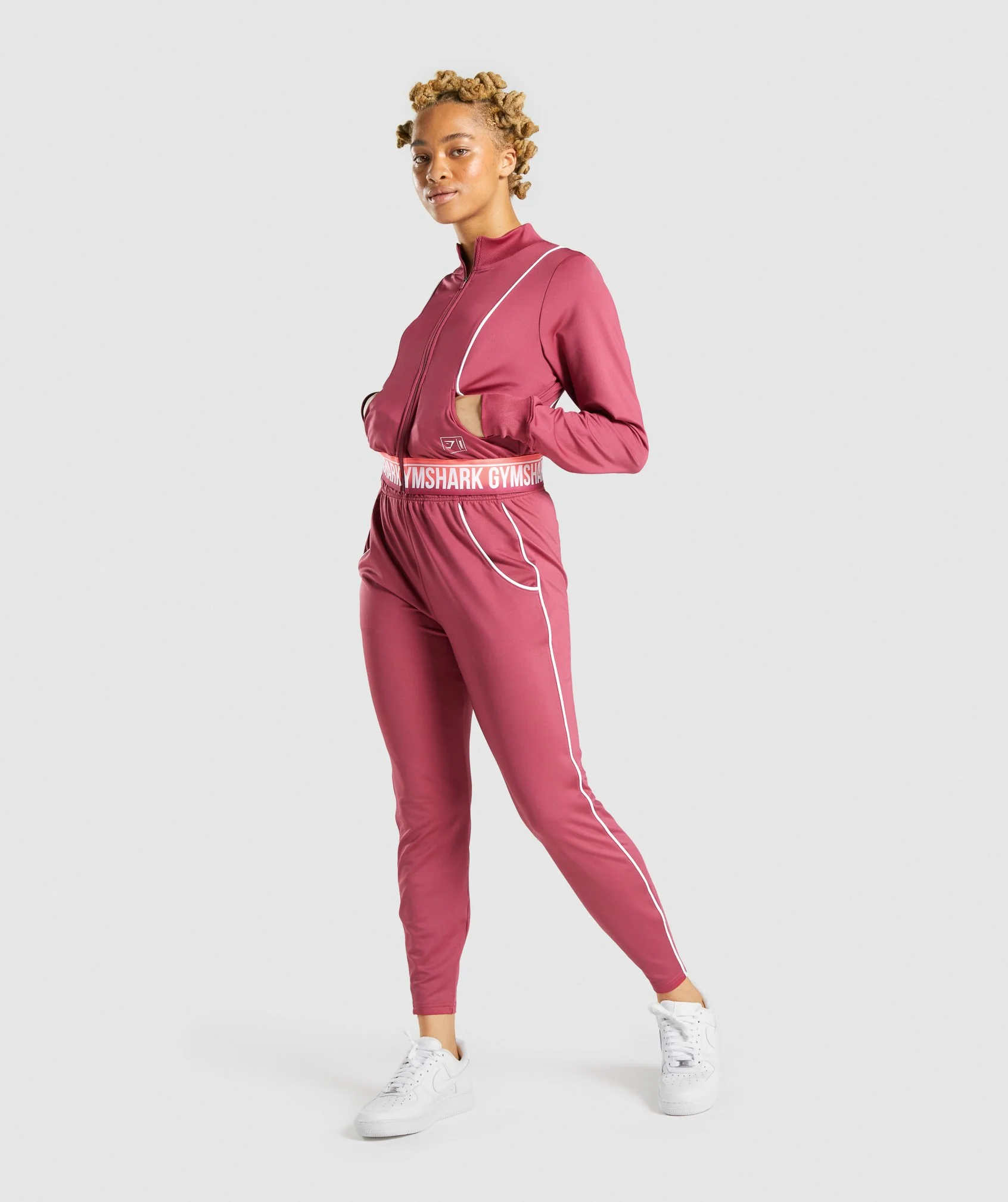 Gymshark Recess Track Top - Pink - Image 4