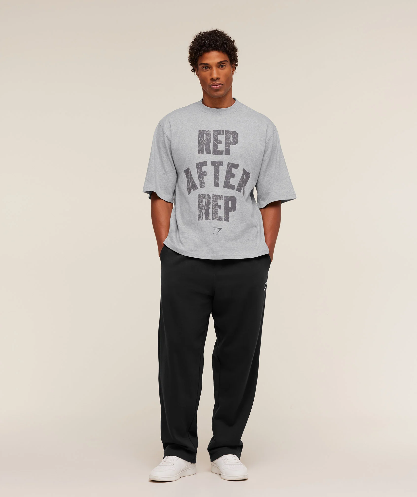 Gymshark Rep After Rep T-Shirt - Light Grey Core Marl - Image 4